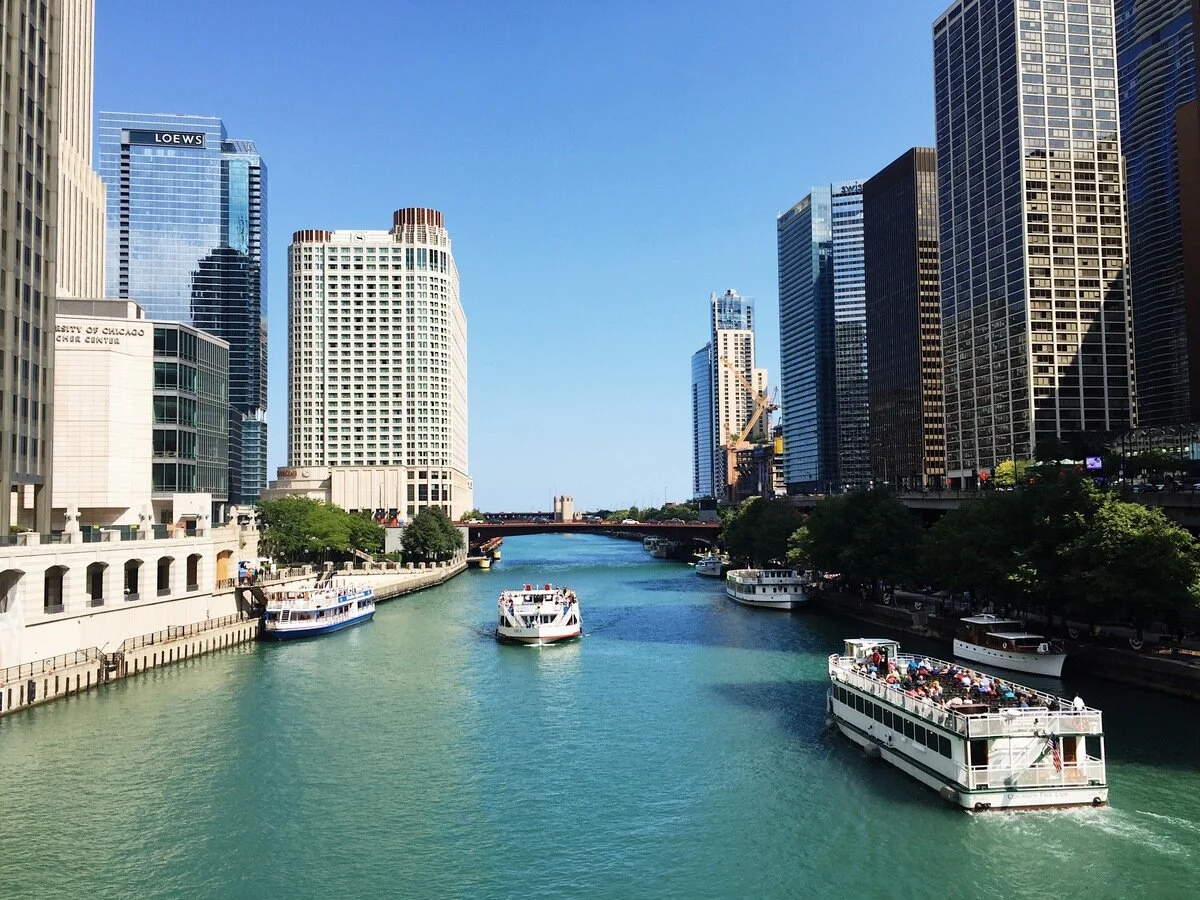 The Chicago River.