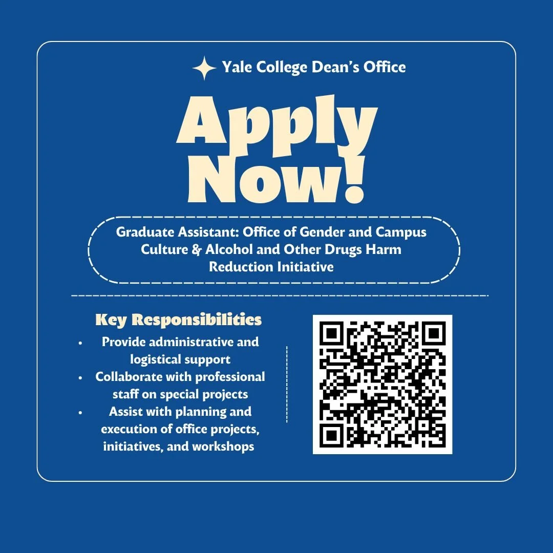 Attention, G&amp;P students! The Office of Gender &amp; Campus Culture (OGCC) and the Alcohol &amp; Other Drugs Harm Reduction Initiative (AODHRI) are hiring a Graduate Assistant for the 2026-27 academic year. In addition to supporting brainstorming,