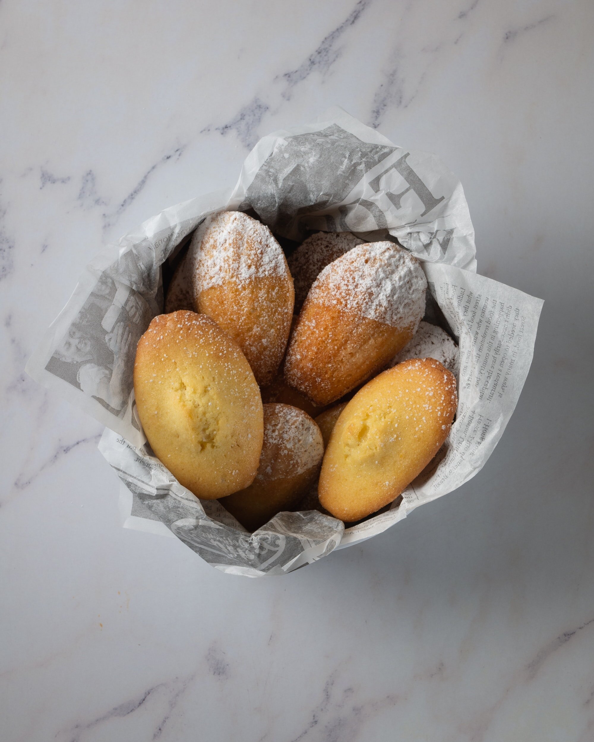 Madeleines sans gluten et sans lactose