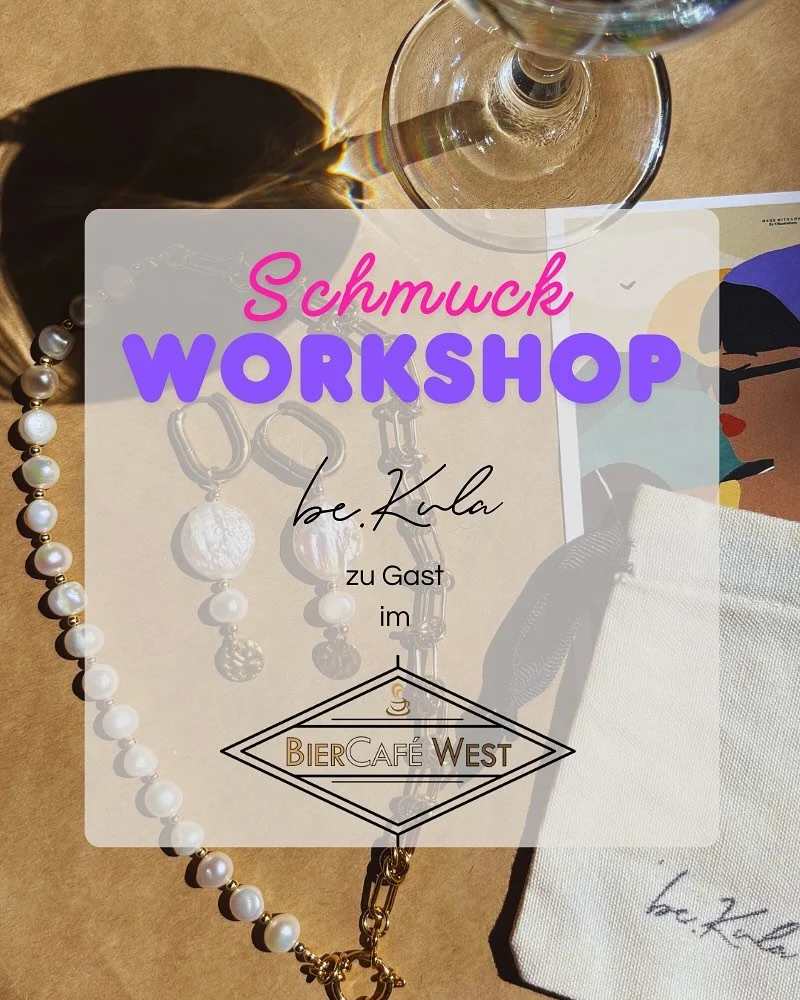 ✨ Schmuck Workshop auf dem Weihnachtszauber im Biercaf&eacute; West ✨

Am 07. Dezember 2025 kannst du beim Walk-in Schmuck Workshop deinen eigenen Schmuck gestalten &ndash; perfekt auch als pers&ouml;nliches Weihnachtsgeschenk 🎄💍

🕒 Wann: 12:00 &n
