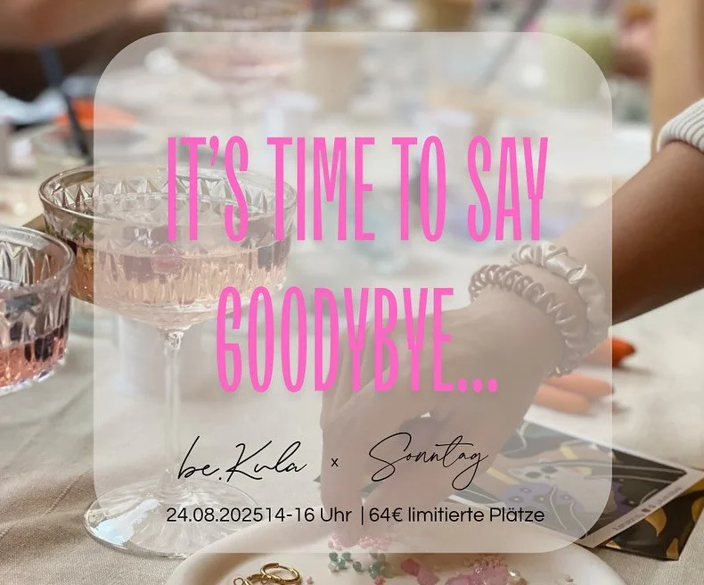 ✨ Letzter Schmuck Workshop im Caf&eacute; Sonntag ✨
Am 24.08.2035 von 14&ndash;16 Uhr findet der allerletzte Schmuck Workshop bei der lieben Karo im Caf&eacute; Sonntag statt &ndash; bevor das Caf&eacute; endg&uuml;ltig seine T&uuml;ren schlie&szlig;