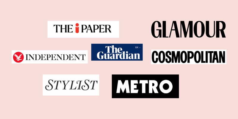 I've written for The Guardian, Vice, The Independent, and the i paper. I've used their logos here.