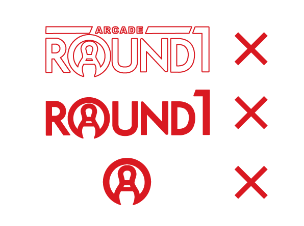 Round One Typography Round1 Bowling and Arcade | Round1 Logo Guideline | Spo-cha Logo ...