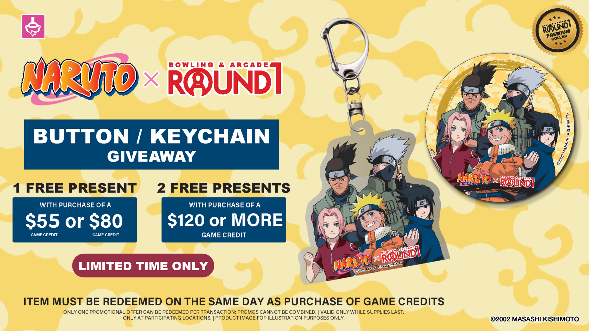 Arcade Buttons Key Cap NARUTO x Round1 | Round1 USA