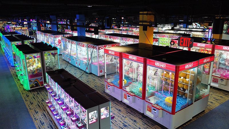  Round1 Arcade New Mega Crane over 150 machines plush toy figures various crane size 