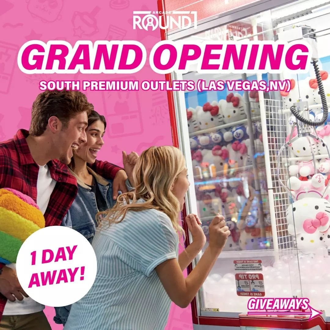No plans this weekend? Starting at 10AM, come to Round1's Grand Opening that's happening TOMORROW (4/13/24) at Las Vegas South Premium Outlets! 😱🎉🌟 Get ready for ALL FUN arcade games, delicious food, &amp; more! 🕹️😆❣️

Don't miss your chance to 