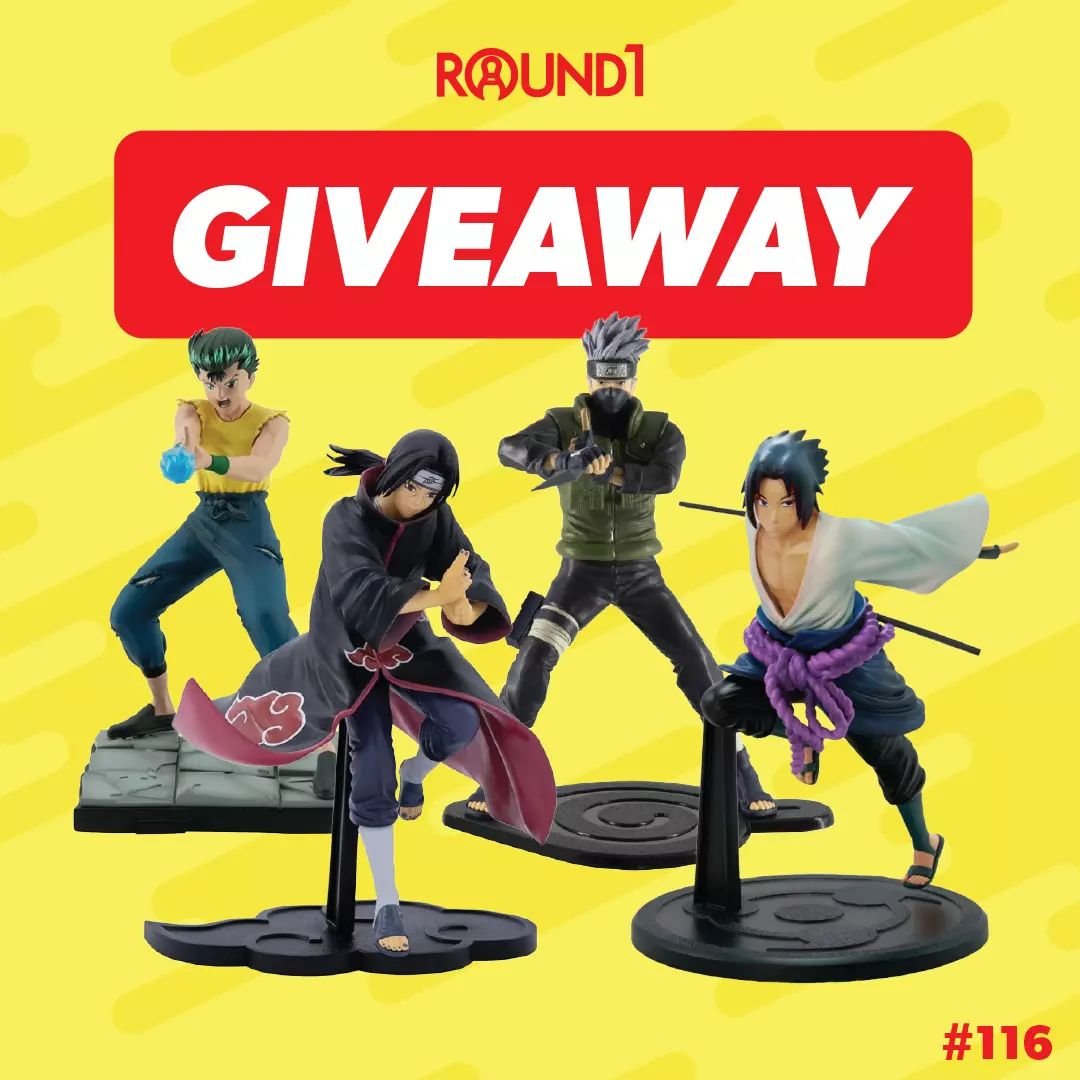 Summon all your luck to win one of these epic figurines!&nbsp;🌀🔥 

Like what you see? Discover fun prizes like these in our redemption room and click the link in our bio!

Four (4) lucky fans will win one of the prizes below:
1.&nbsp;ABYSTYLE Studi