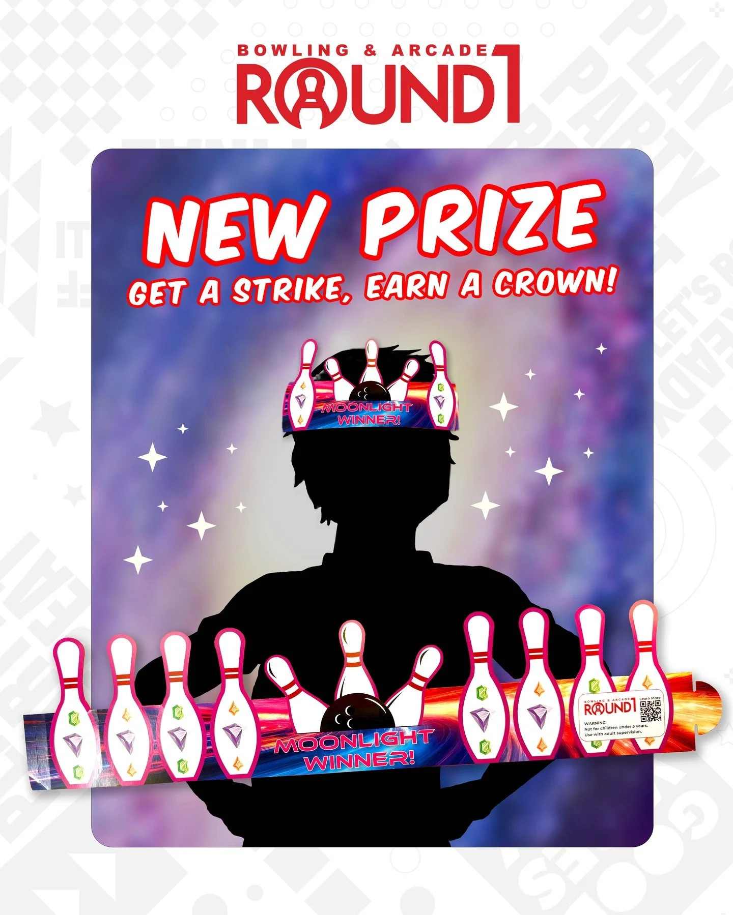 👑 Score a strike, rule the lanes, and claim your crown! When the music drops, get a strike and win a new Moonlight Strike paper crown to celebrate your win! 🌙
 
Click the link in our bio to play now!

#Round1USA #MoonlightStrike #bowling