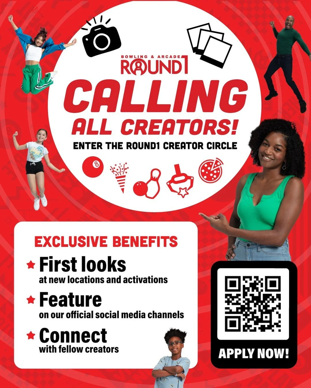📣 Calling all Houston creators! 

Whether you love anime, arcade games, crane machines, or sharing your favorite finds, this is your invite to step into the Round1 Creator Circle for a chance to be part of our Willowbrook Mall grand opening! 💖

By 