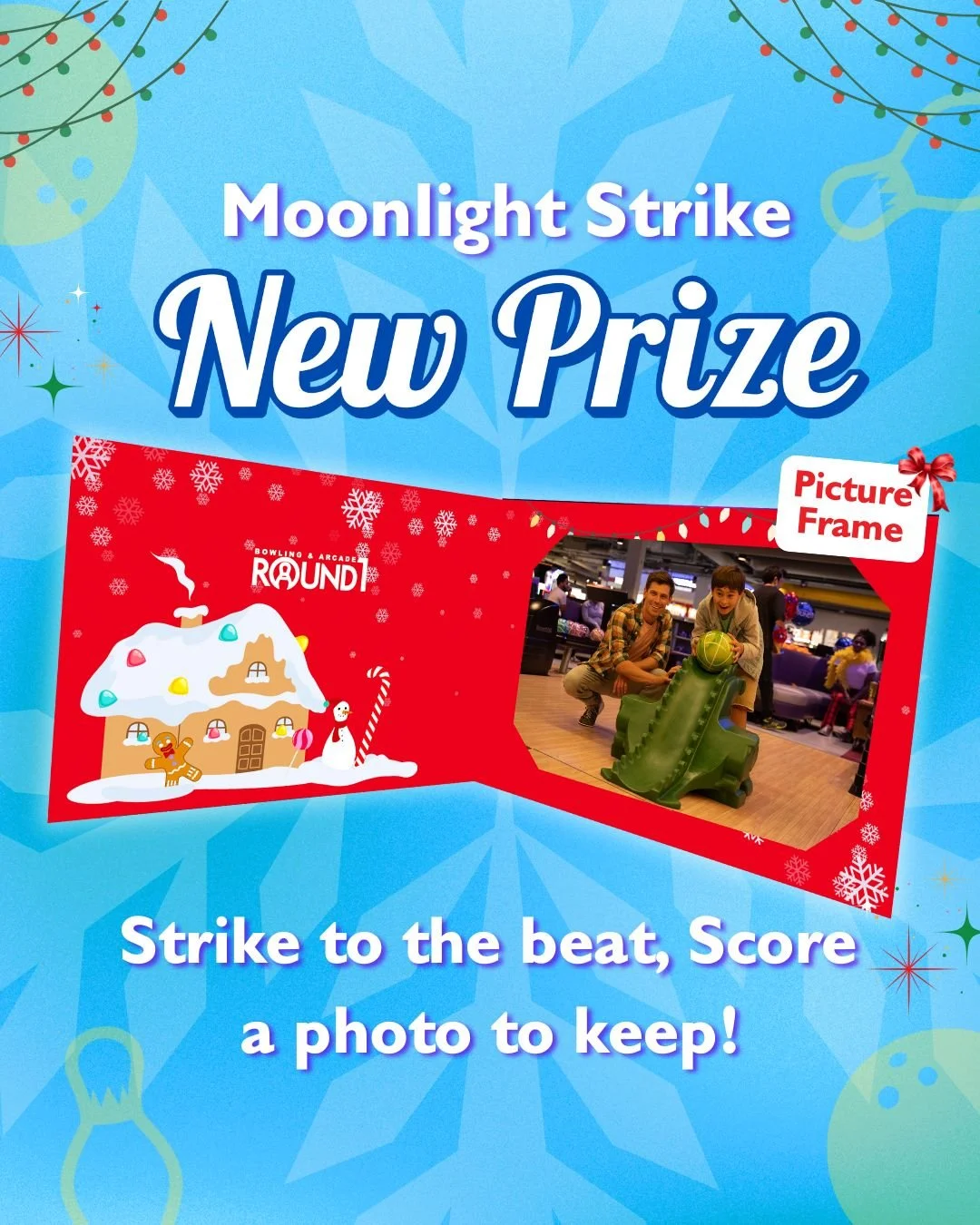 'Tis the season for Moonlight Strike and holiday cheer! ⭐🎄 Score a strike when the music drops and snap a photo to celebrate your win at the Fa-la-la-la-lanes! 🎳🌙
 
❄️ Roll in for festive fun now! Click the link in our bio for more details!
 
#Rou