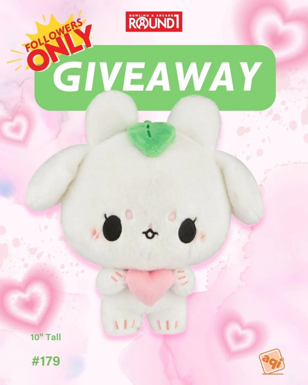 The cutest catch of the season! 🐰💗 Enter now for a chance to add this cutie to your collection!

Thanks to our good friends at @aqiofficial_, four (4) lucky Round1 fans will win this Birduyen: Inusagi - Original 10" Plush ✨

For official entry
