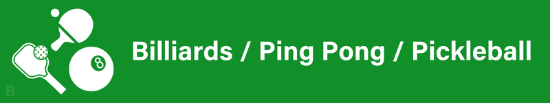 B - Billiards / Ping Pong / Pickleball Price