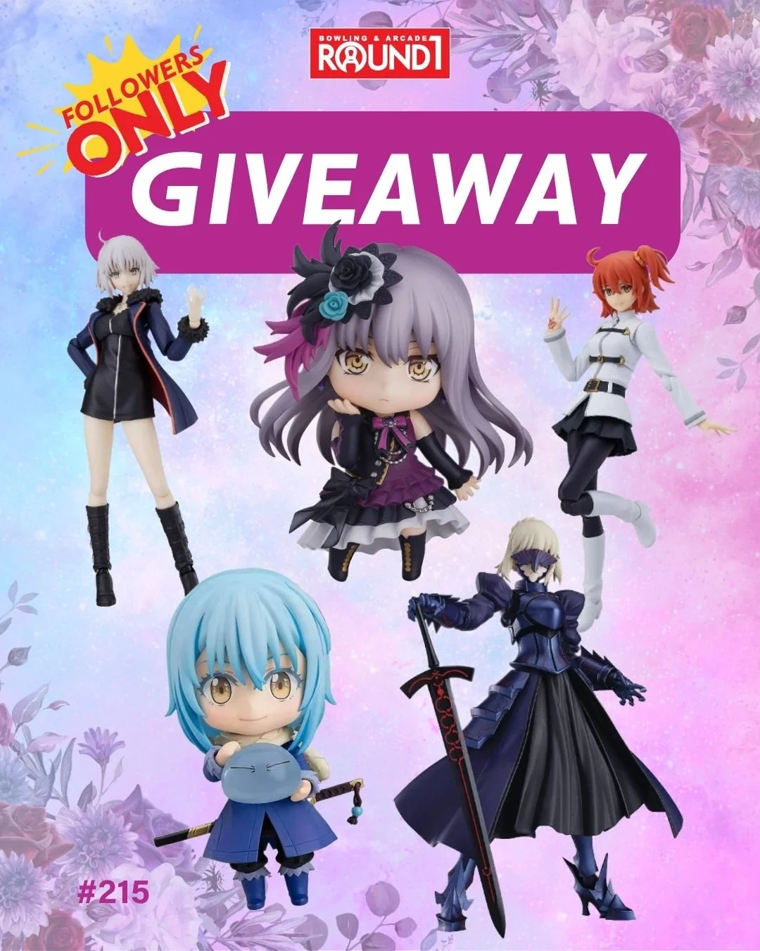 🚨FIGURE HAUL INCOMING 🚨 Time to make room in your collection!

Enter our giveaway for a chance to win and five (5) lucky winners will each take home a figure prize! 🎉 Prizes will be given to each winner at random.

- One (1) 3.9&rdquo; Rimuru
- On