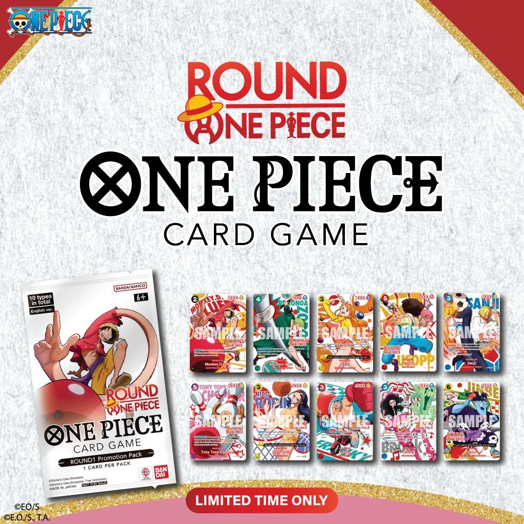 ❤️ THANK YOU, ONE PIECE FANS! 

Thank you for showing Round1 x ONE PIECE collab so much love this summer! We heard your requests! 👀✨

🎉 More ONE PIECE CARD GAME ROUND1 PROMOTION PACK launches are coming!

Can't wait to see you again soon, nakama! ?