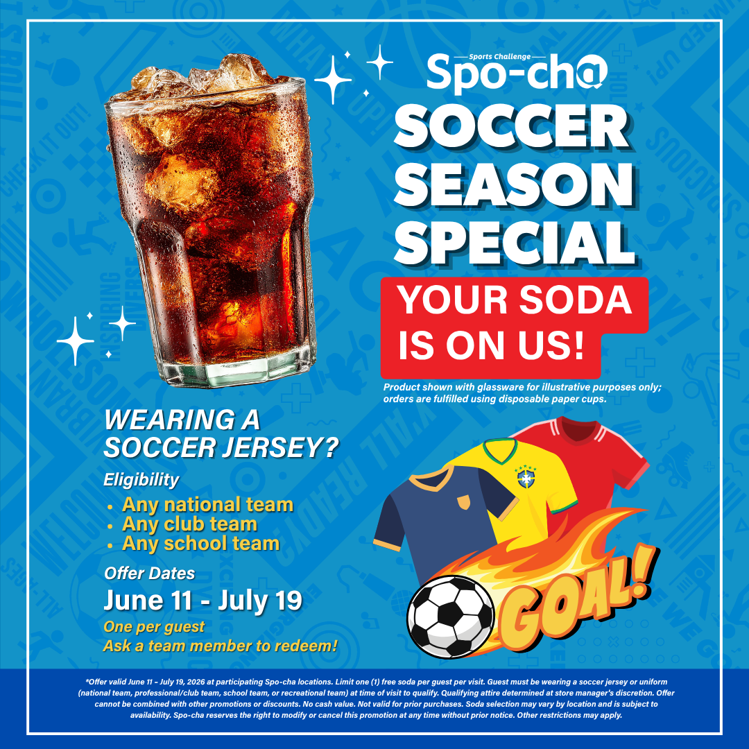 Spo-cha Soccer Season Special Free Soda 2026