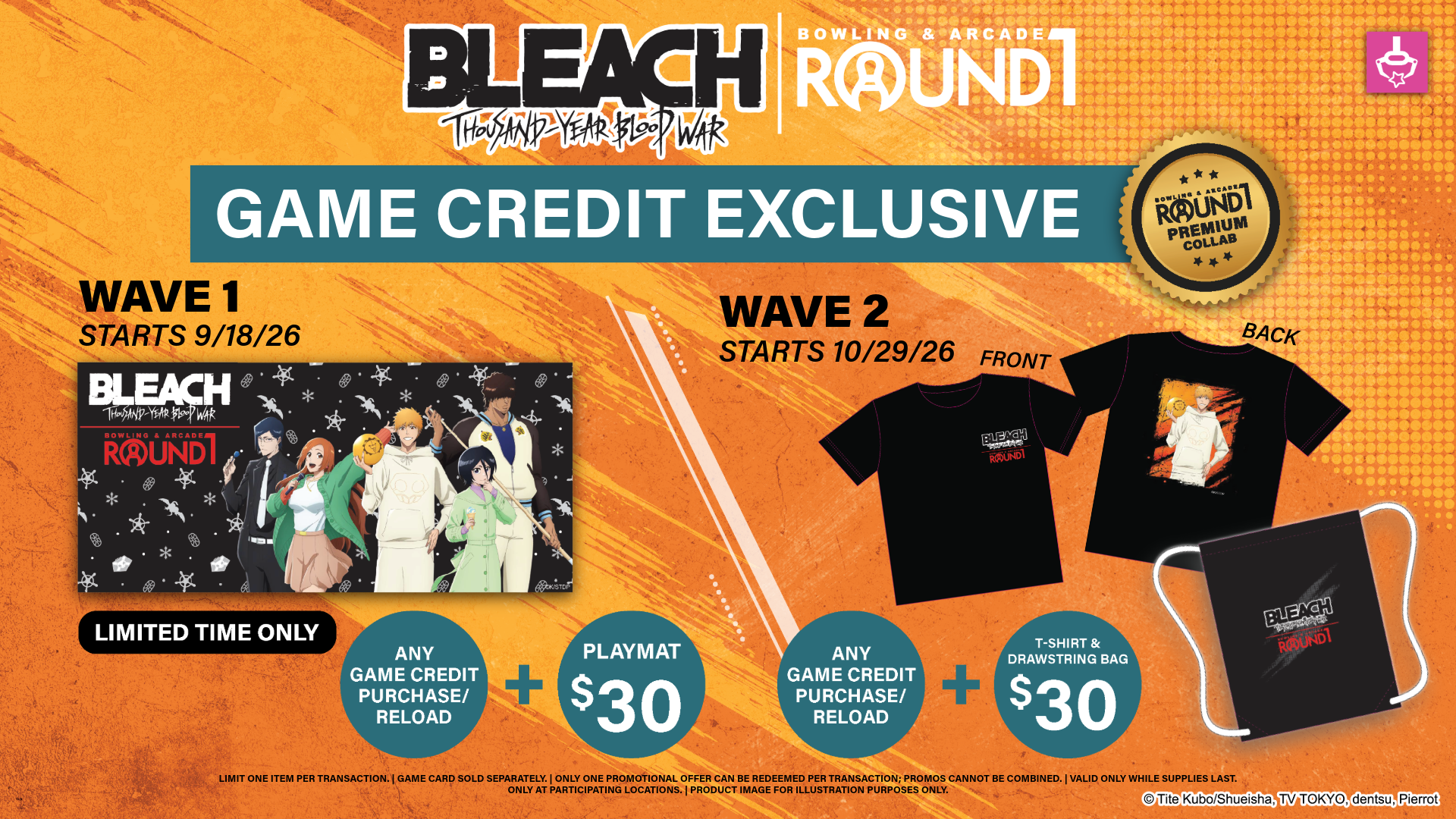 BLEACH TYBW x Round1 USA Collab