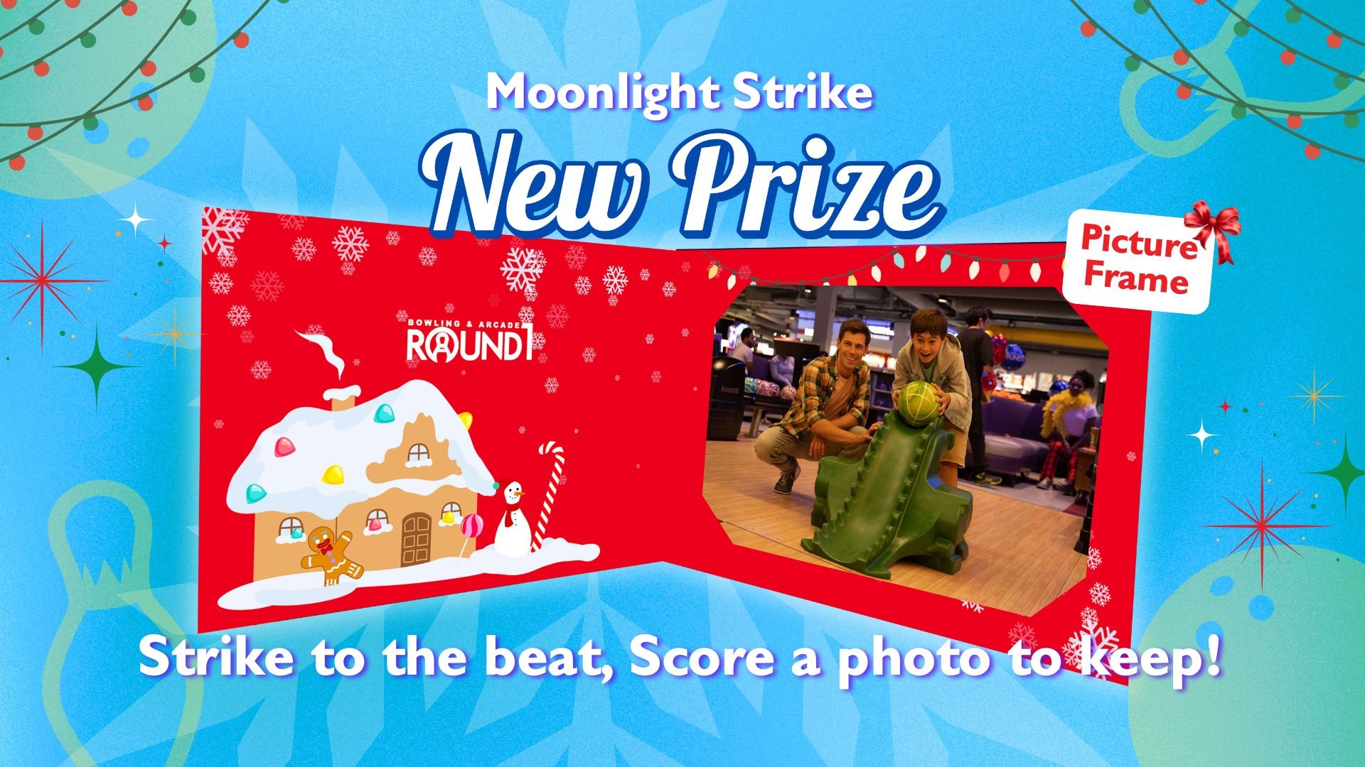 Moonlight Strike New Prize Picture Frame Strike to the beat, Score a photo to keep!