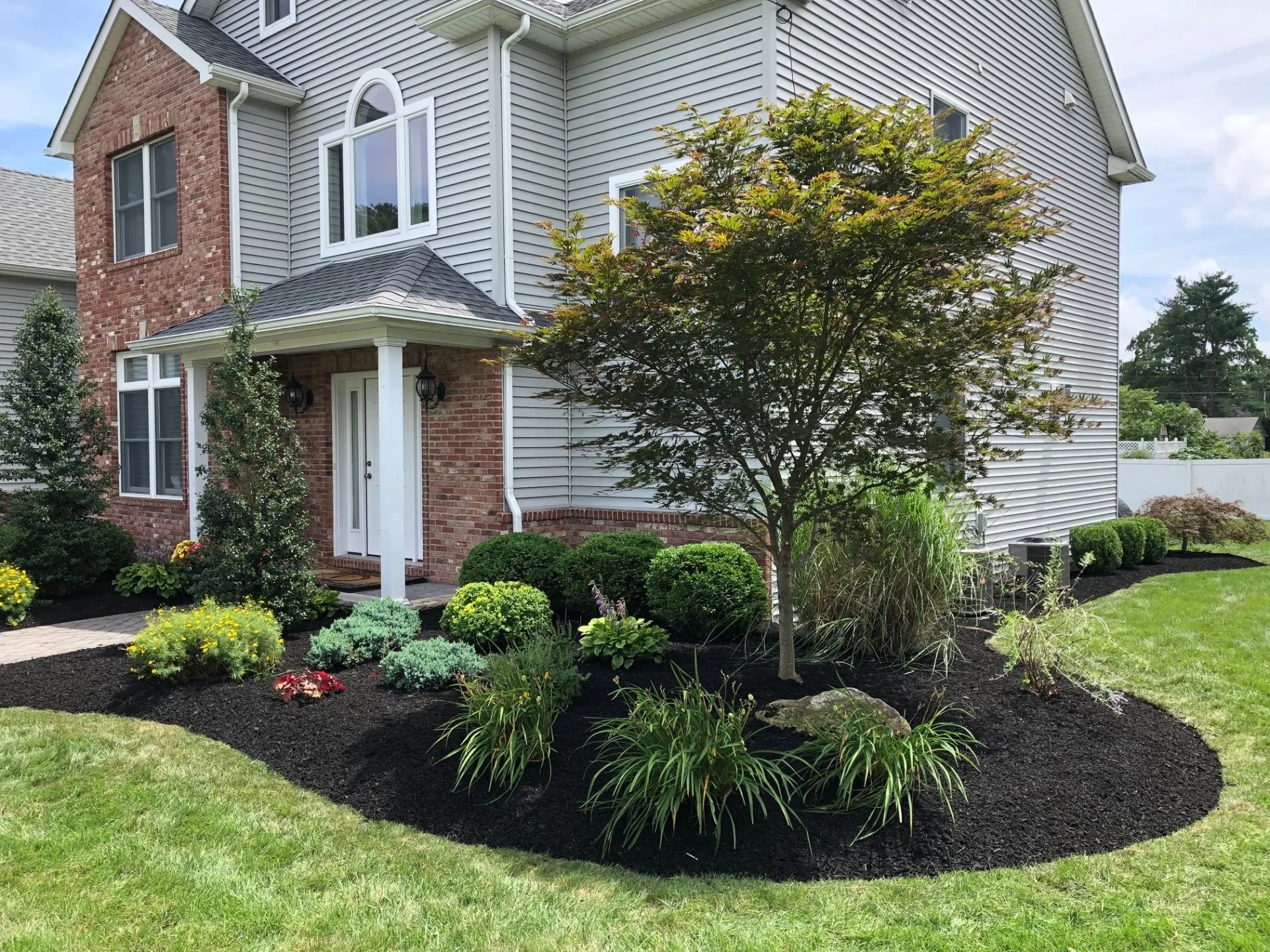 Pompton Plains, NJ Landscape Design, Paver Patio, Fire Pit, Outdoor