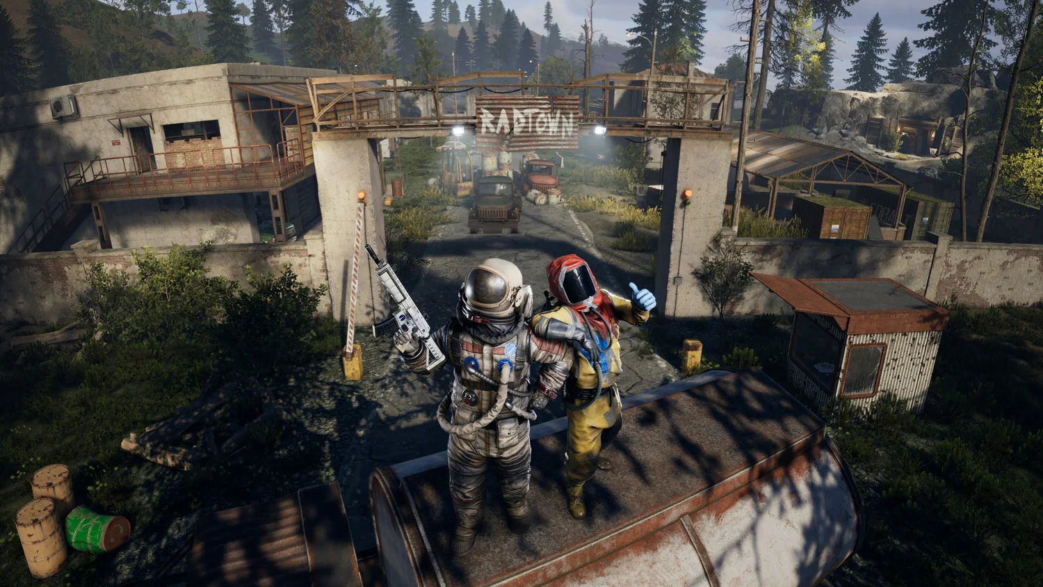Radtown (Toxic Village) monument in Rust Console Edition