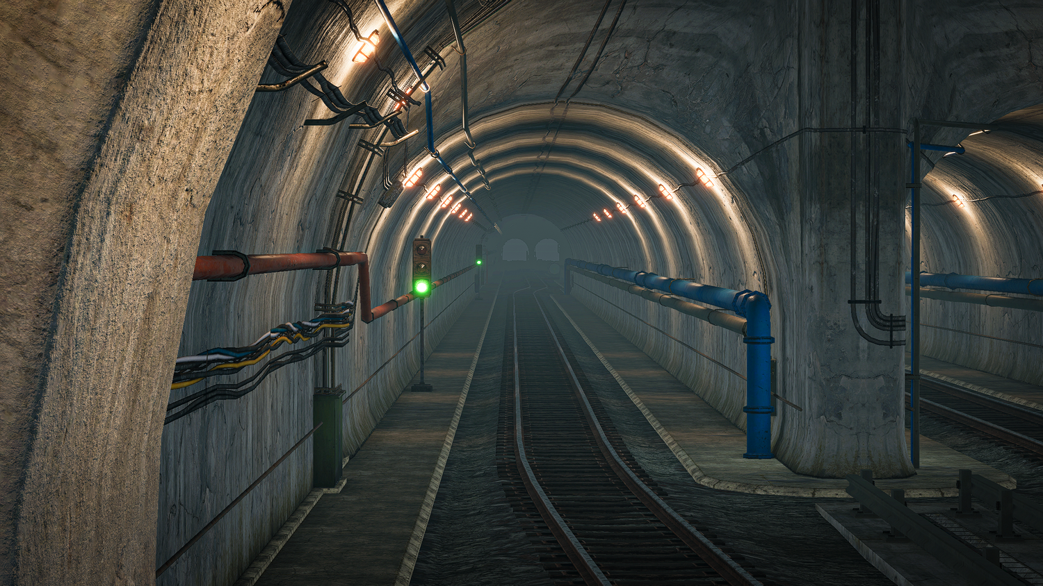 Rust Console Edition Underground Trains railway network