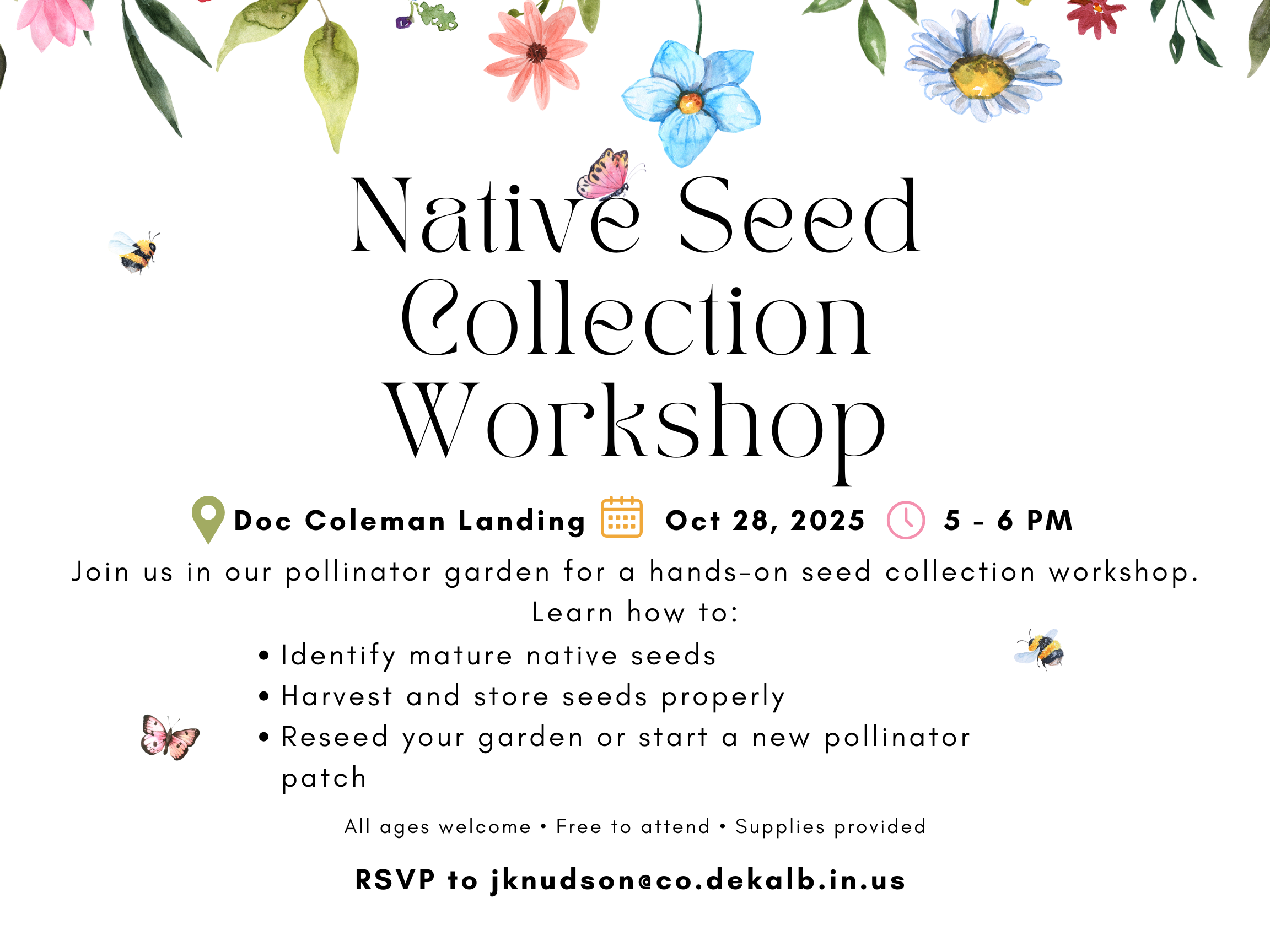 Native Seed Collection Workshop — DeKalb County Soil & Water ...