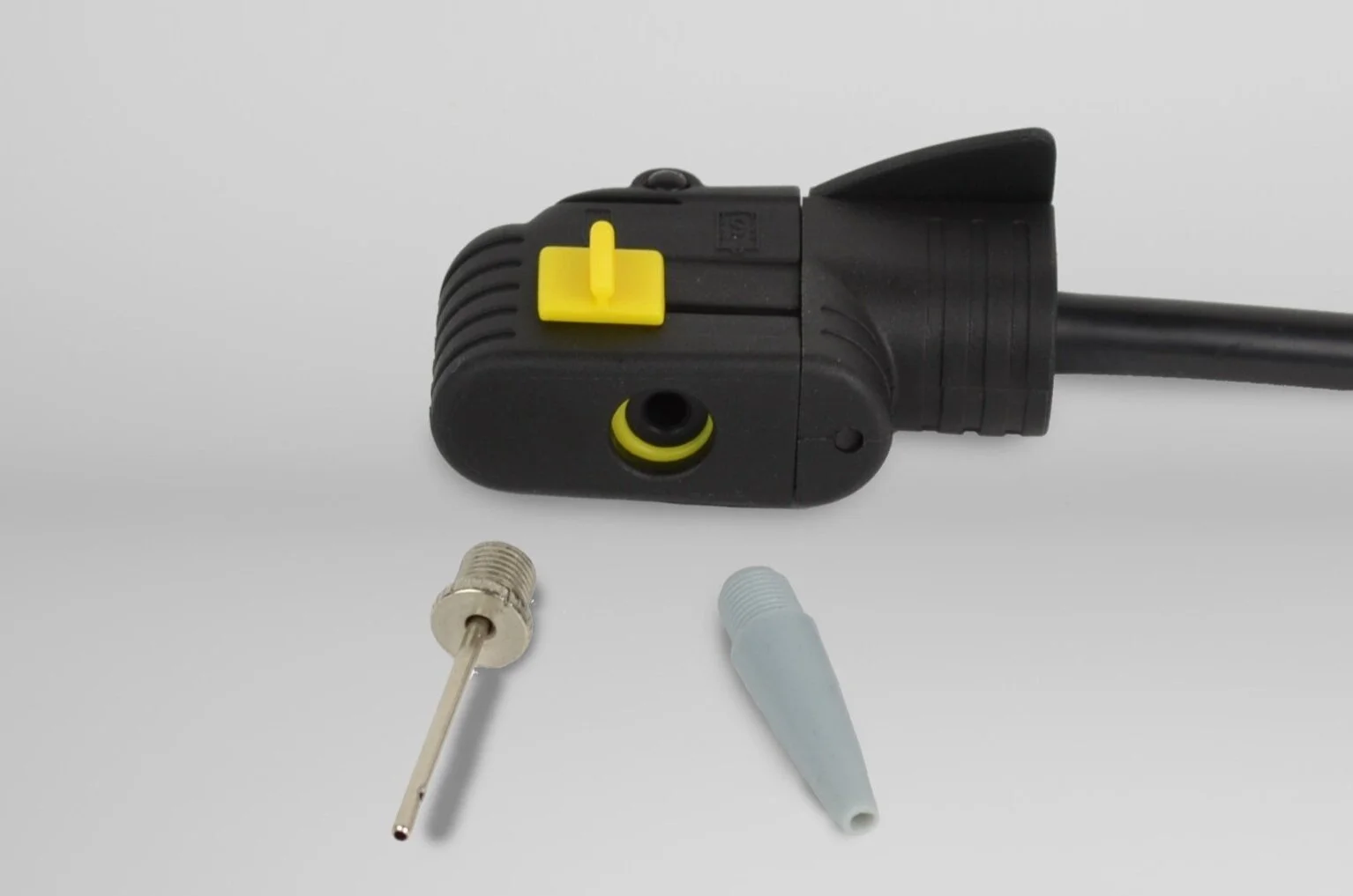 The KO switching head works with Presta and Schrader valves.