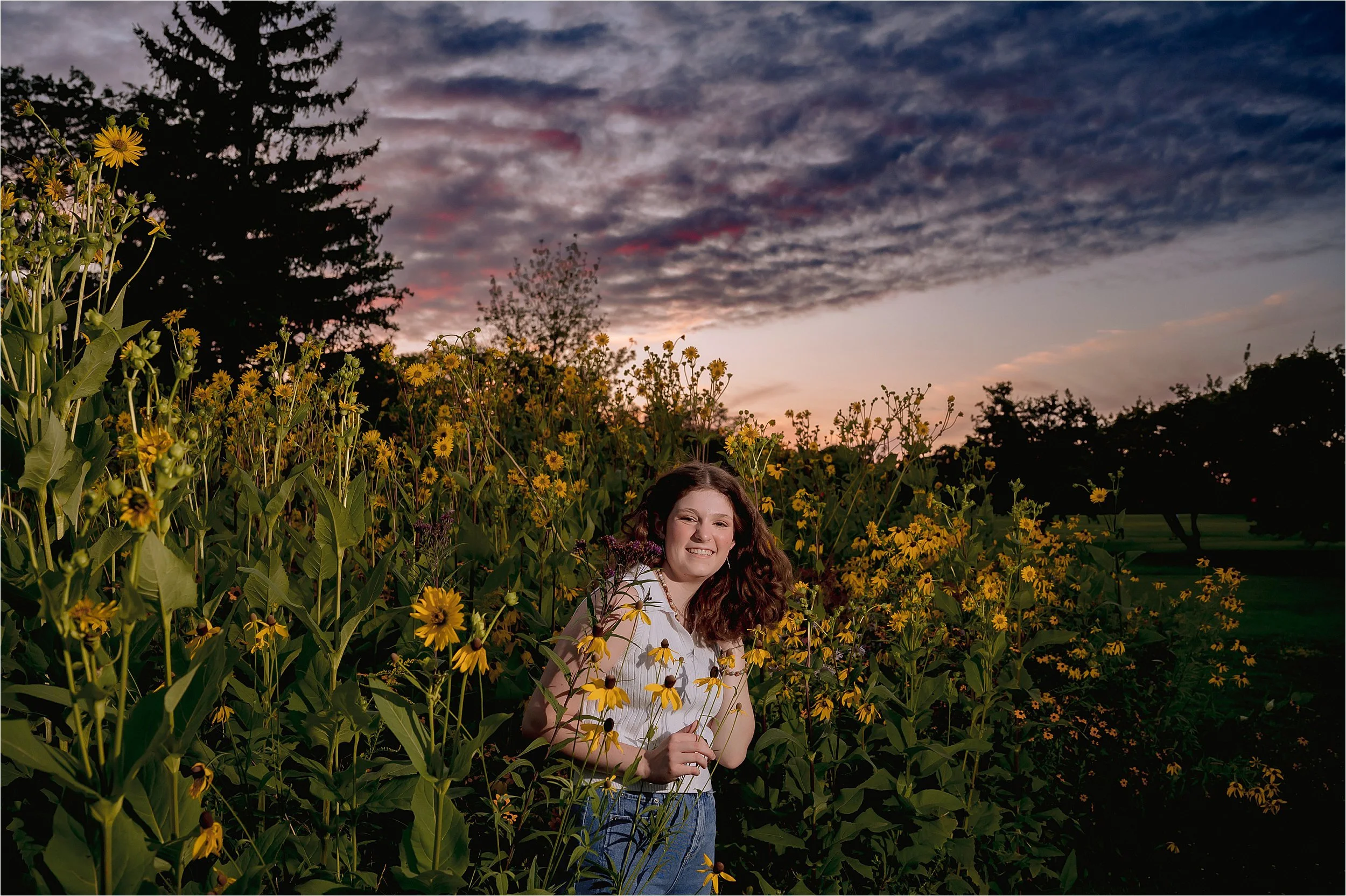 Nature inspired senior portraits in Milwaukee
