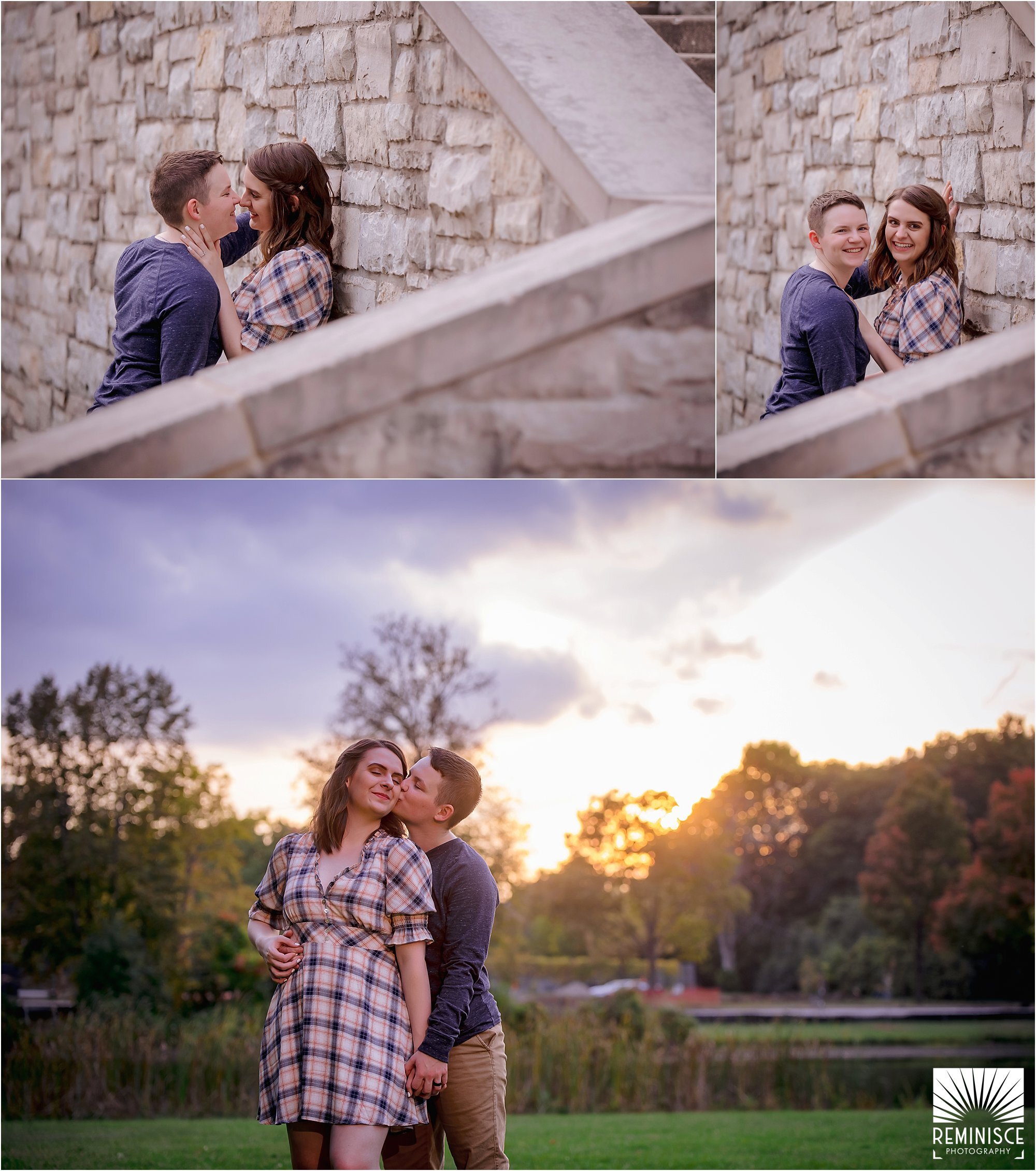 70-same-sex-engagement-photos-brown-deer-park-milwaukee-lgbtq-friendly-sunset-golden-hour-kissing-cheek.jpg