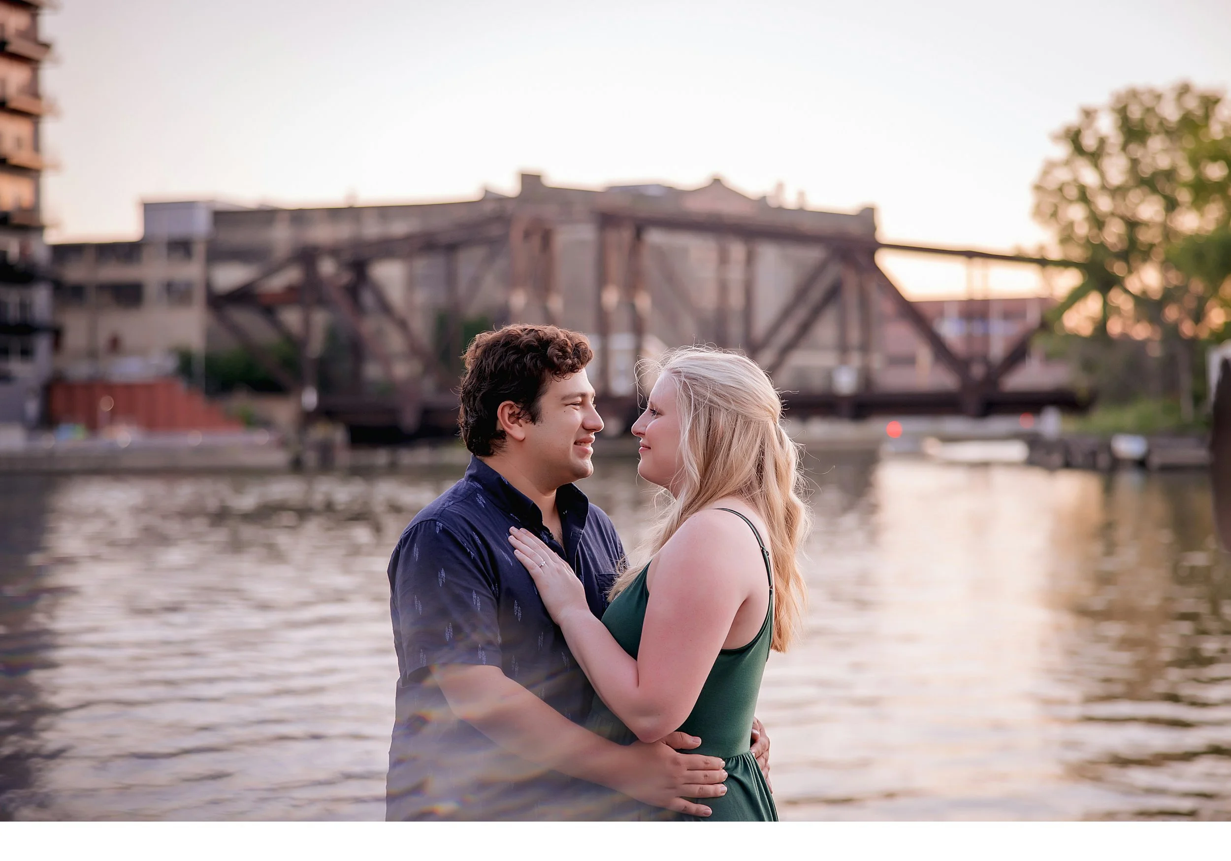 McKenna and Santi’s Engagement Session | Historic Third Ward Milwaukee, WI
