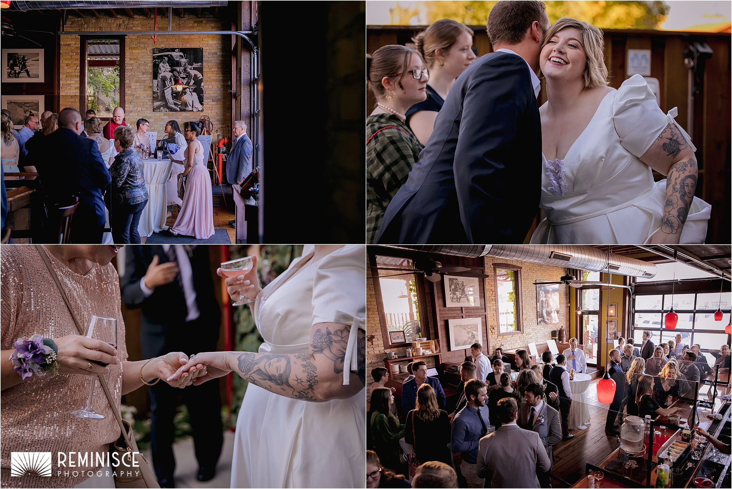 18-cocktail-hour-bride-hugging-guests-showing-ring.JPG