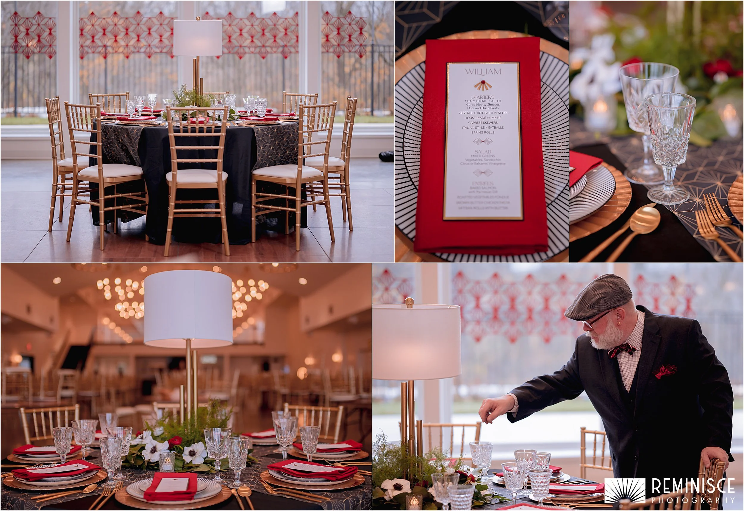 04-lamp-shade-table-decor-red-border-menu-wedding-reception.JPG
