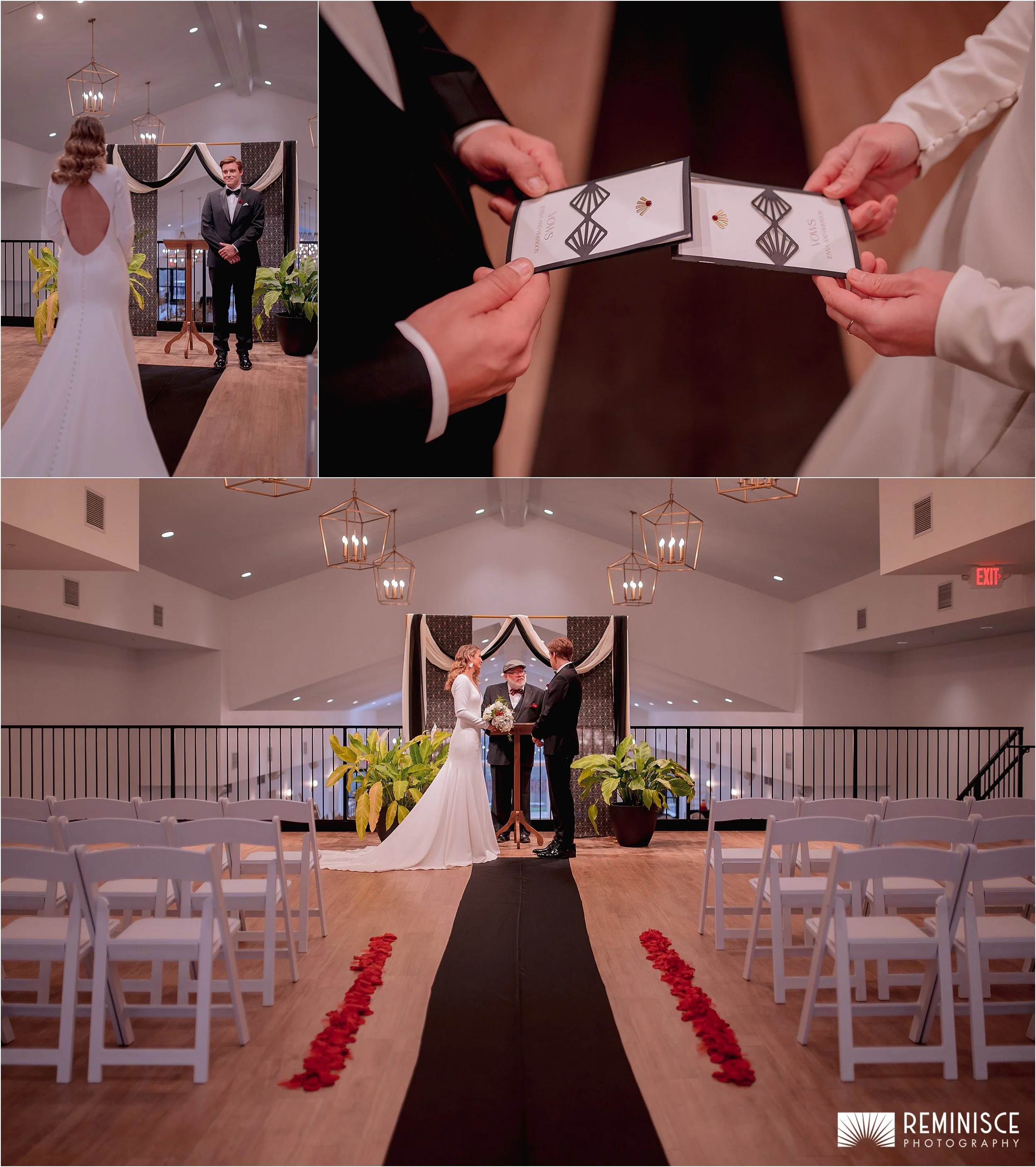 05-bride-walking-down-aisle-black-runner-red-rose-border.JPG
