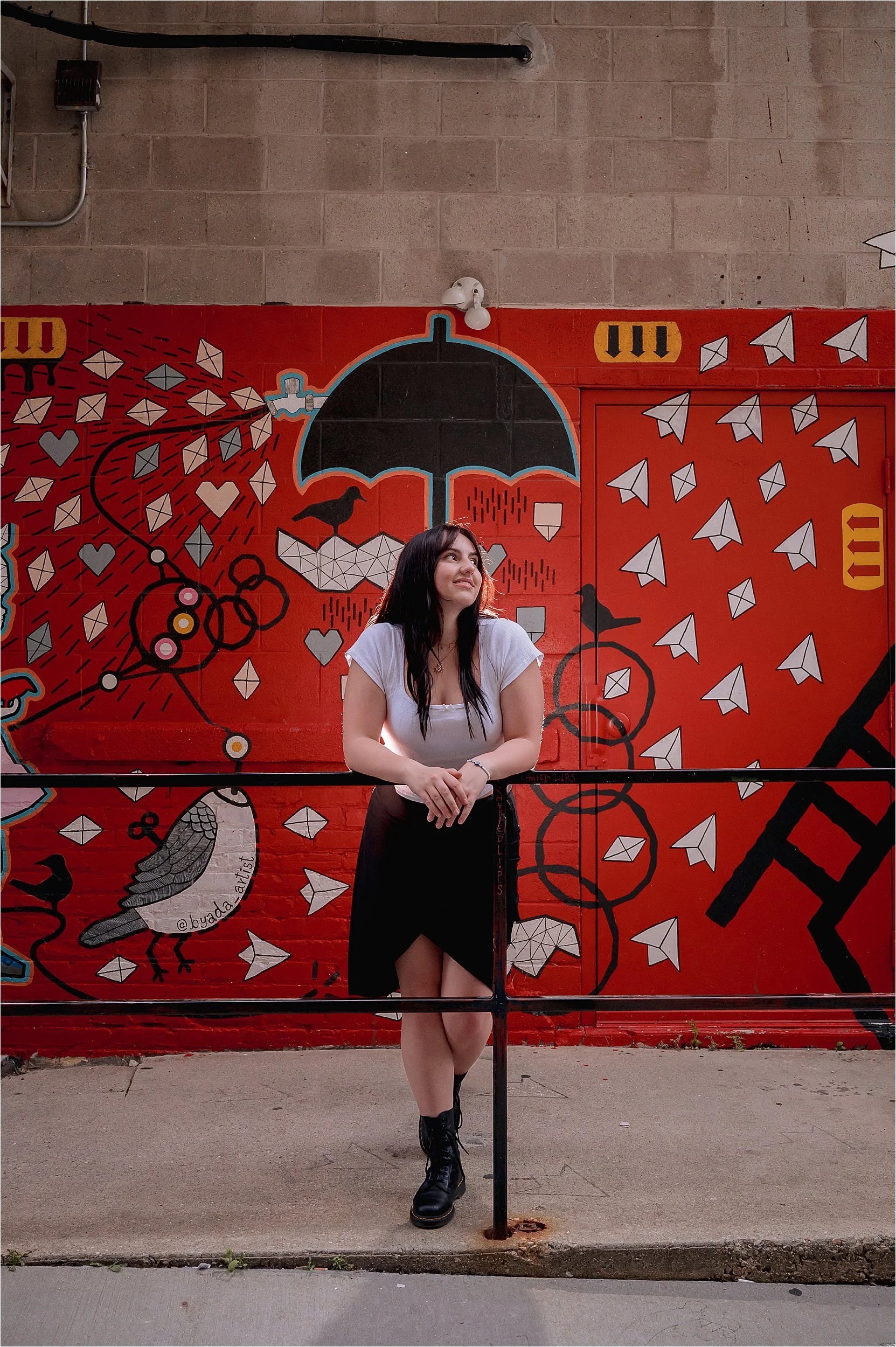 Urban senior portraits in downtown Milwaukee