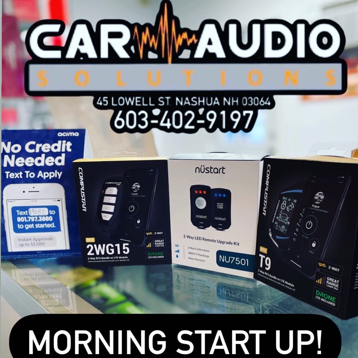 Morning start up at #car_audio_solutions ! 

#car_audio_solutions #nhremotestart #nhremotestarters #carremotestarterinstallation #nhcaraccessoriesshop #nhmobileelectronicstore #nhcarremotestarter #nhcars #603cars #merrimackvalley #carssouthernnh #nas