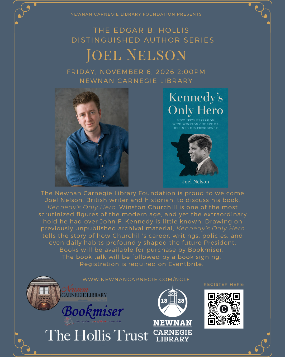 Newnan Carnegie Library Author Talk: Joel Nelson banner