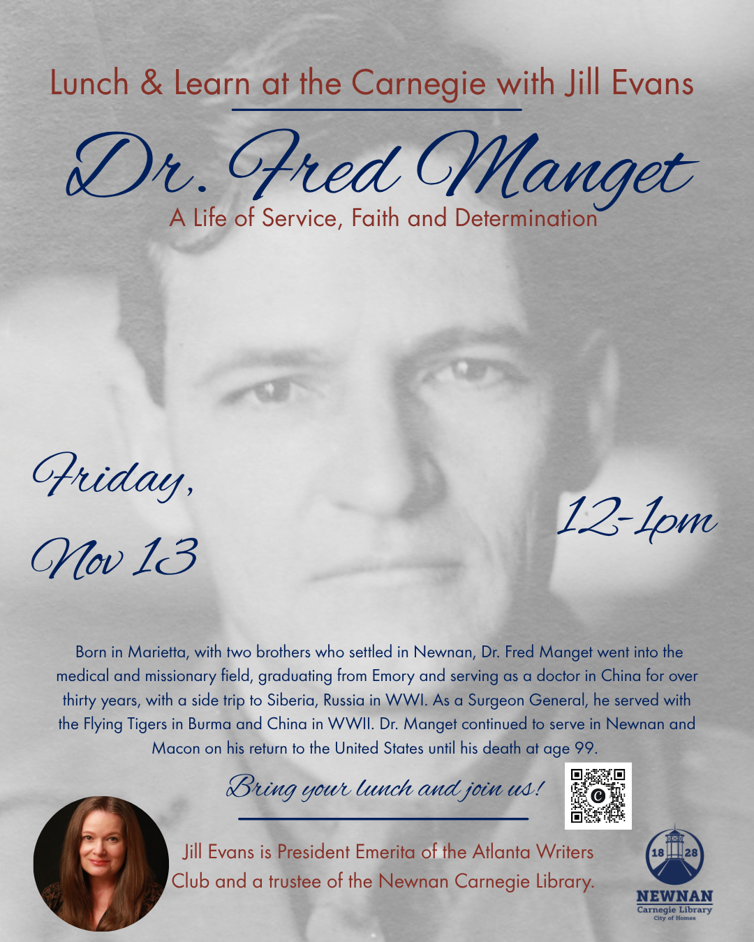 Lunch & Learn: The Life of Dr. Fred Manget