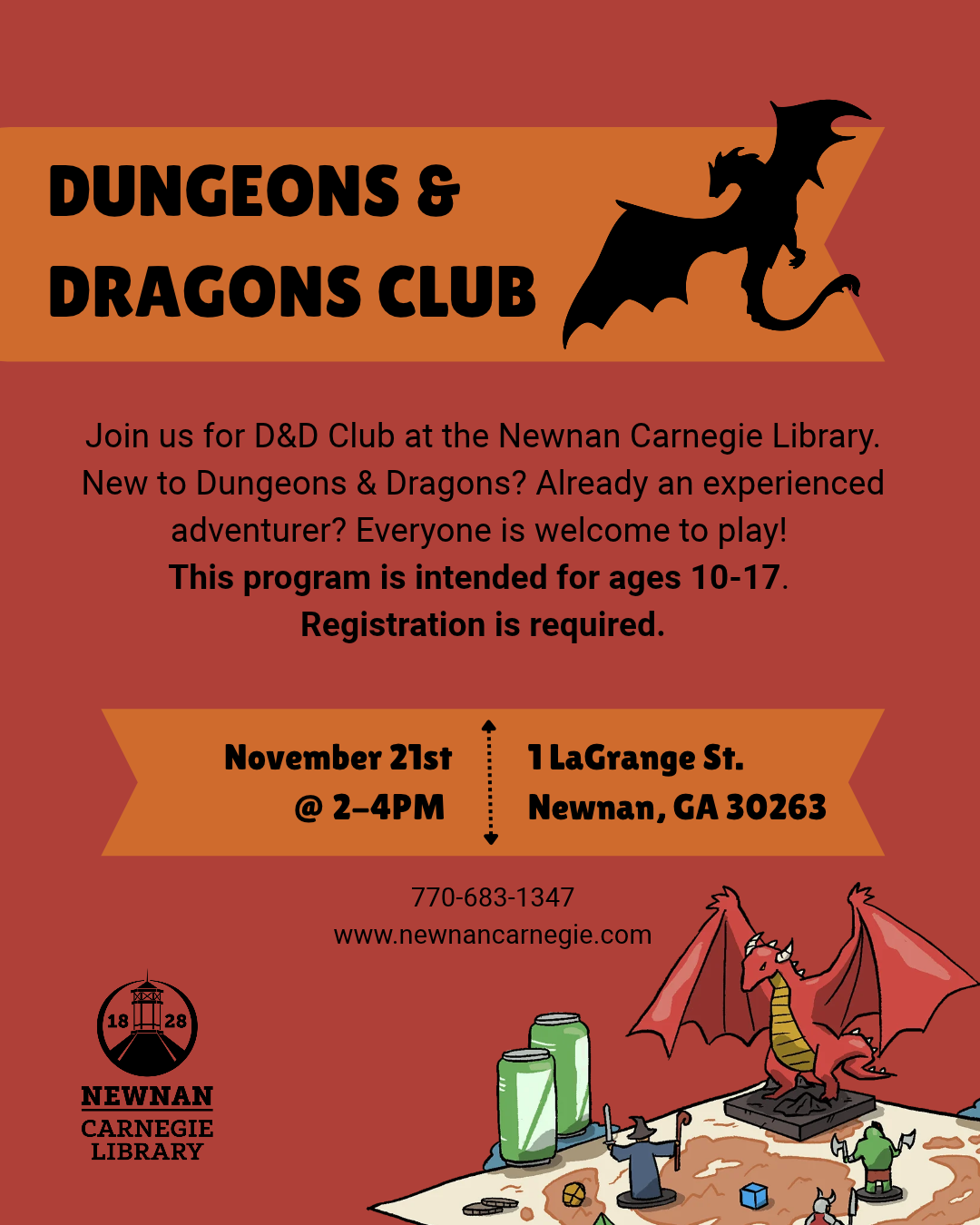 Dungeons & Dragons Club (Ages 10-17)