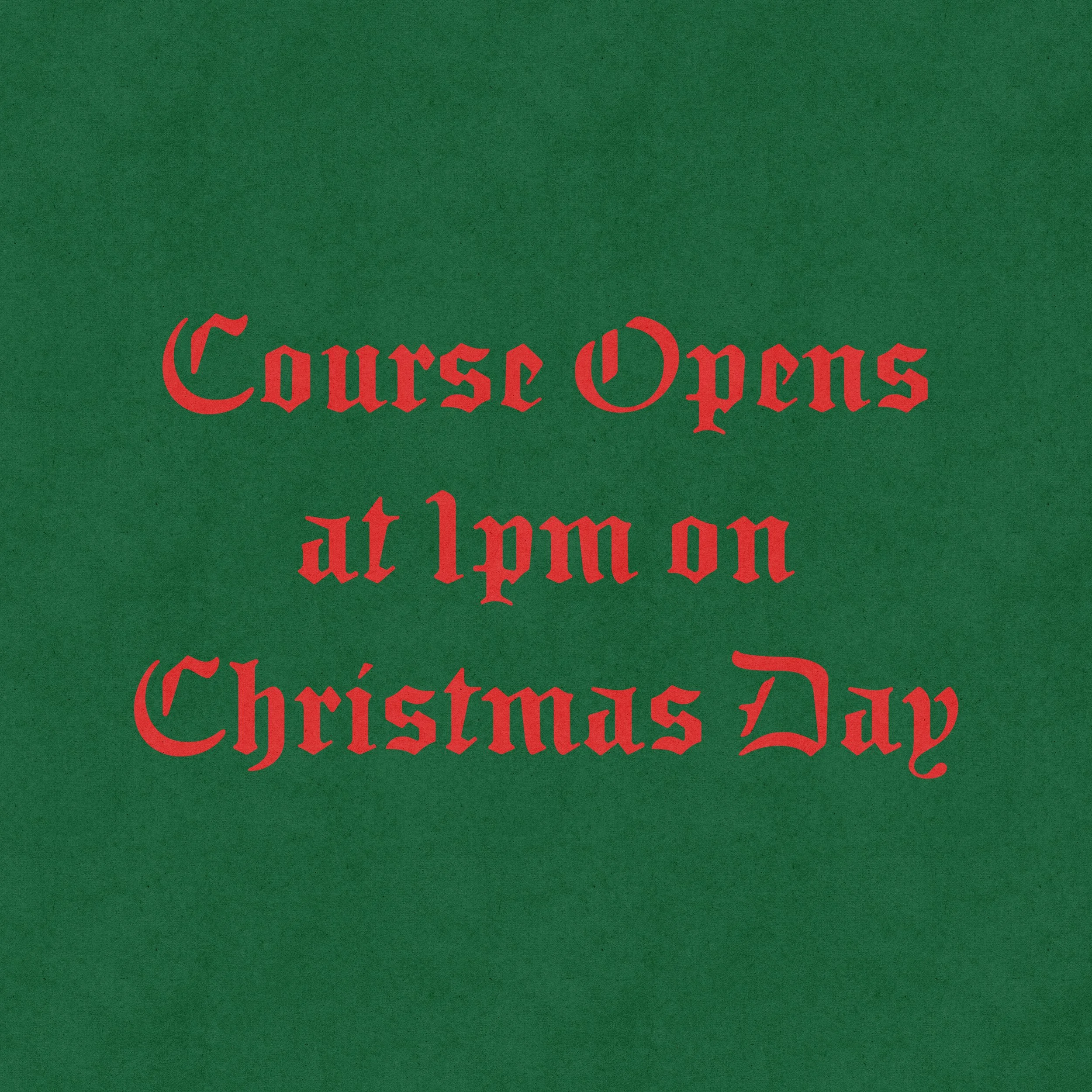Christmas Day Hours