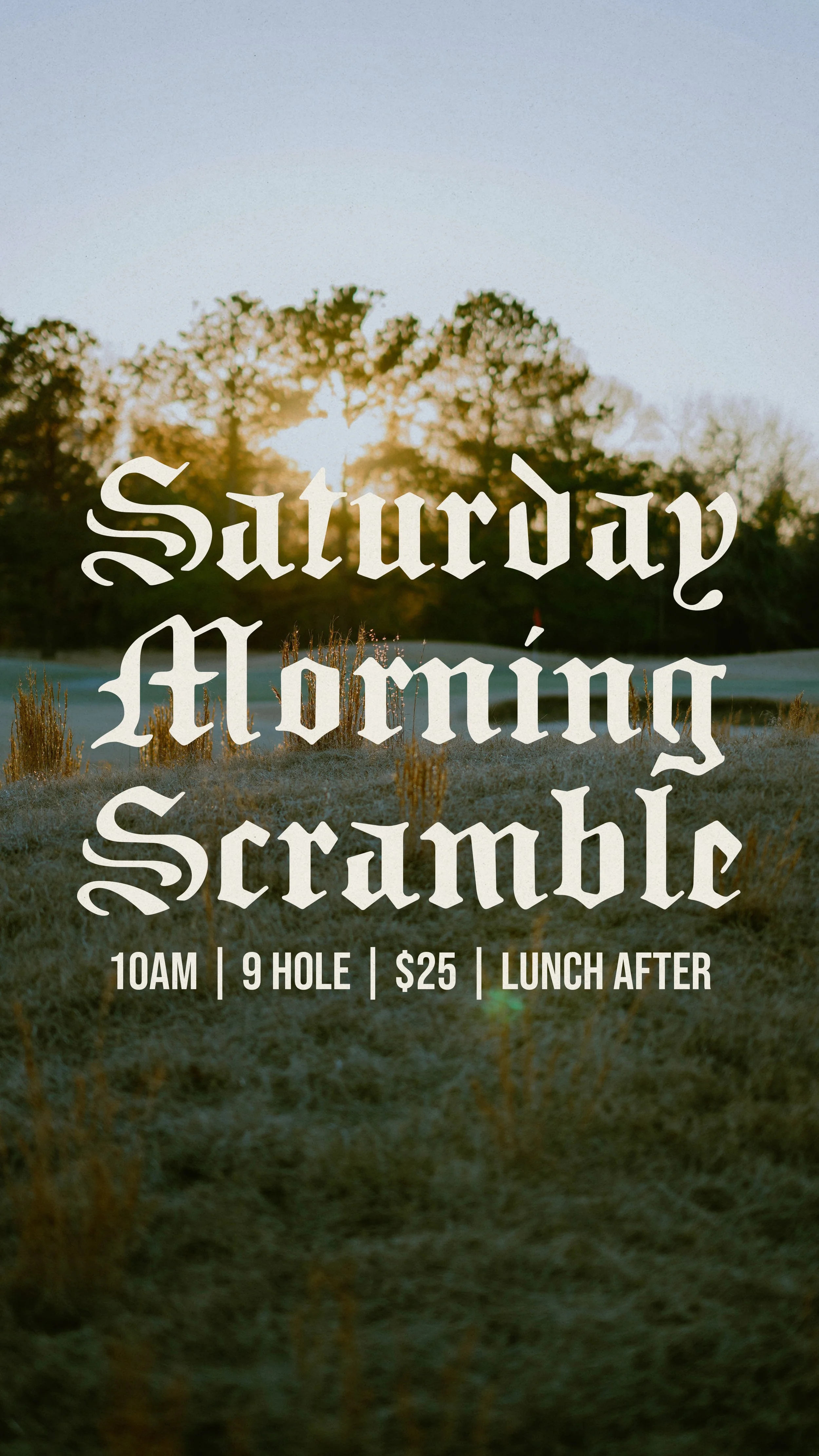 Saturday Morning Scramble