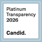 Logo for Candid Transparency. Says Platinum Transparency 2026.