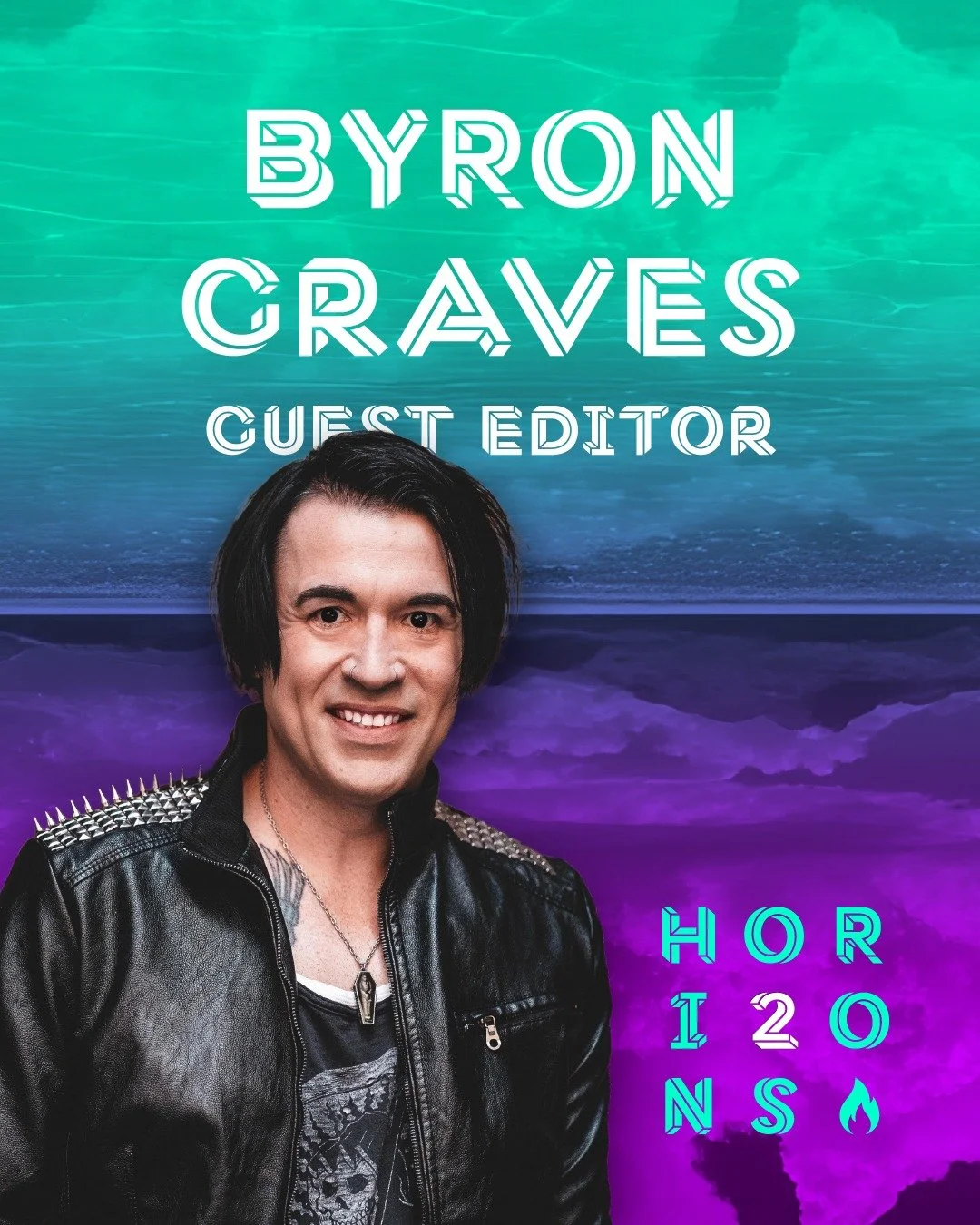 Drumroll, please! 
Our second mystery guest editor for #HORIZONS: Expeditions in Short Fiction, Vol. 2 is Byron Graves (@makwa_giniw)!
Byron (They/Them) is Ojibwe, born and raised on the Red Lake Indian Reservation in Minnesota. Their acclaimed deb
