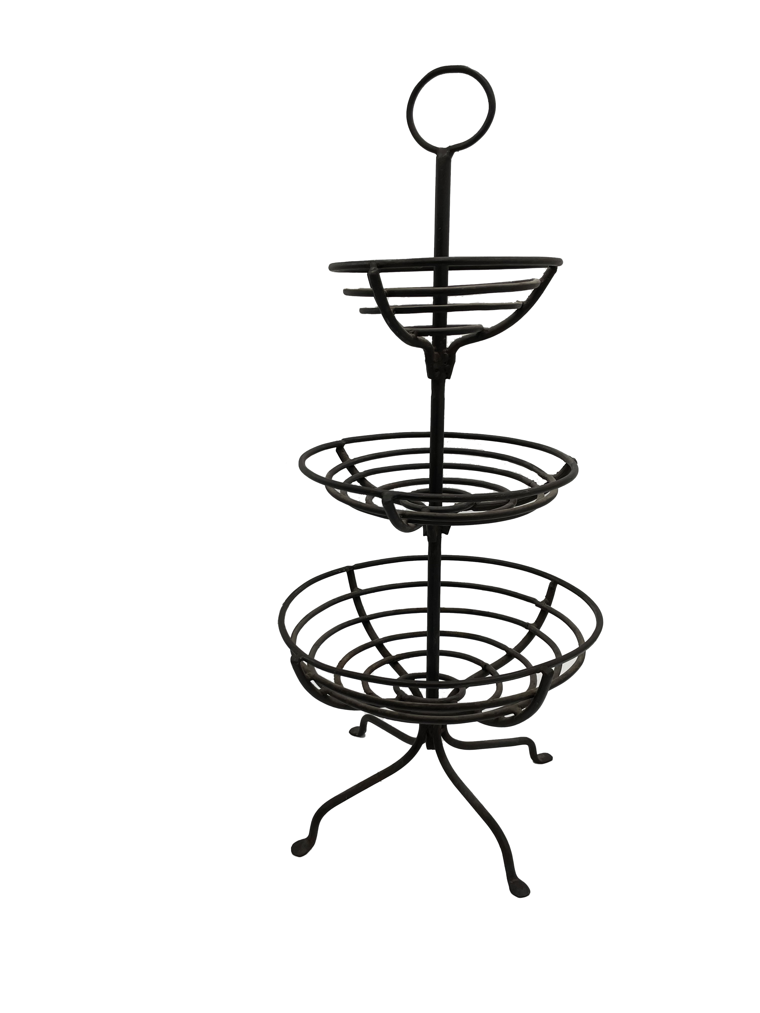 Early American Wrought Iron Fruit Stand