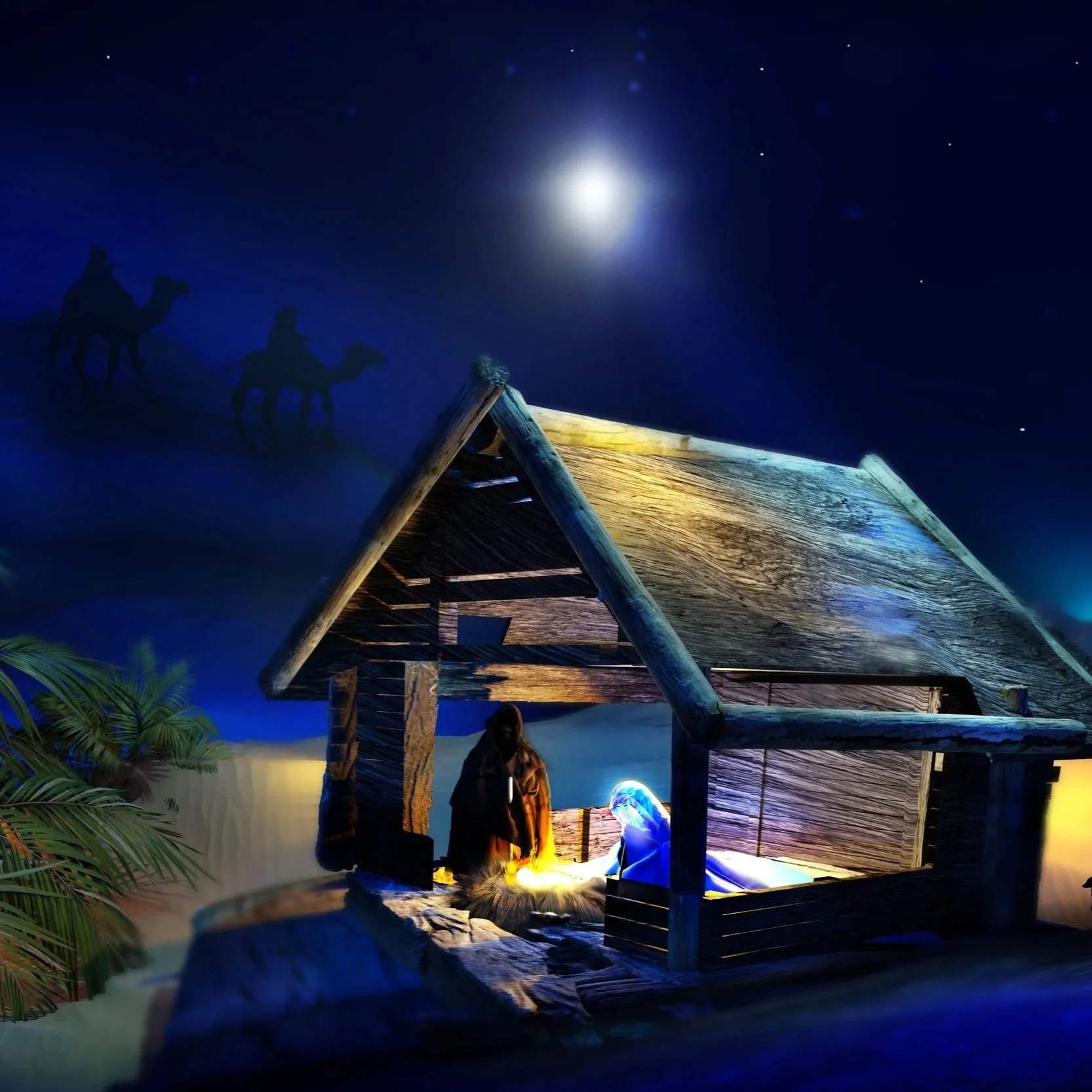 A MANGER, AN OPEN FIELD, A STAR