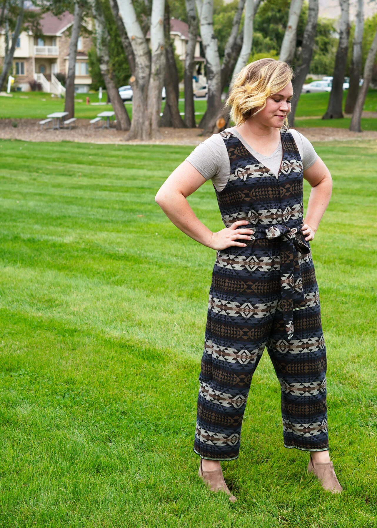 Free Pattern Review: The Peppermint Jumpsuit by In the Folds