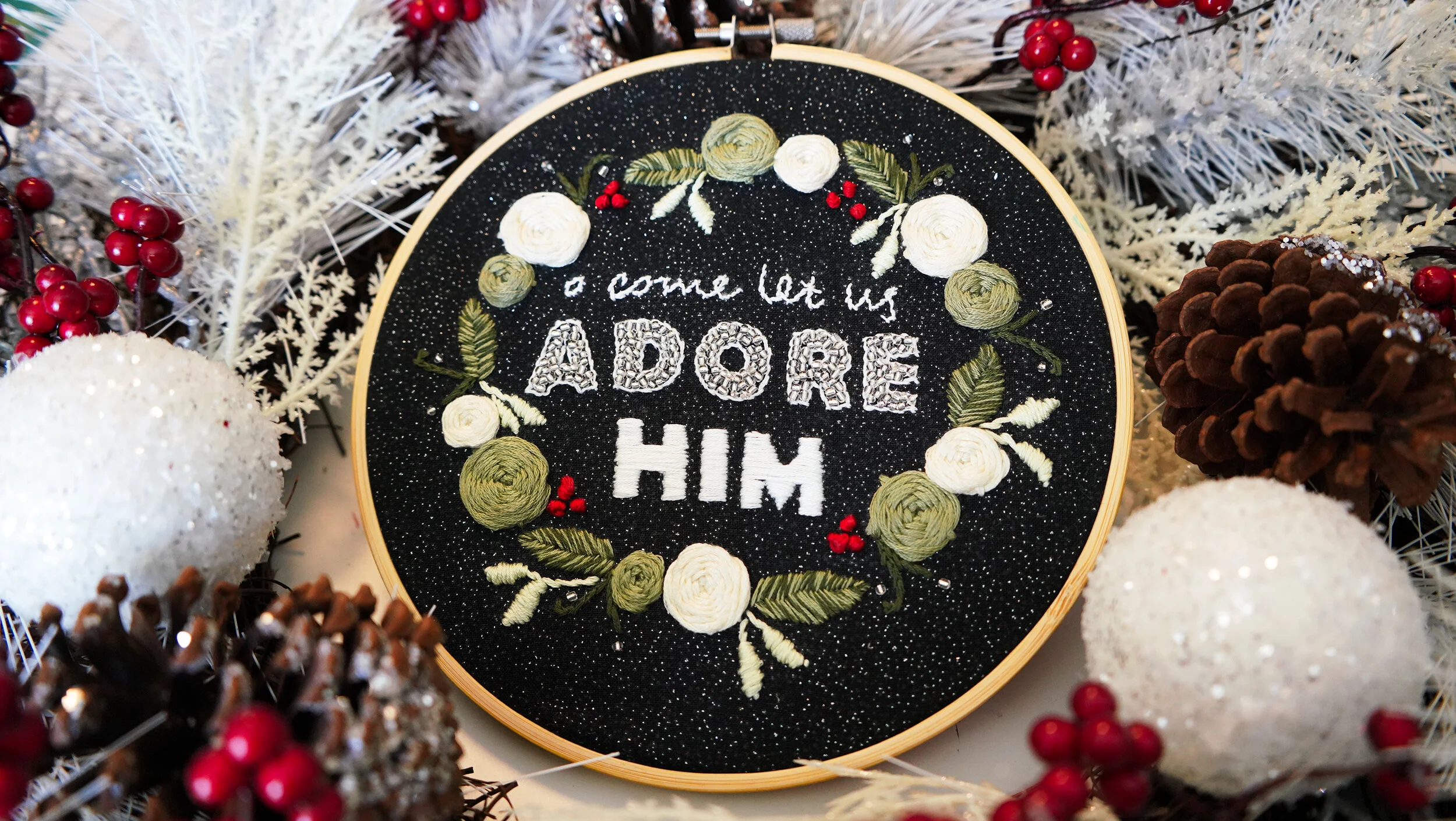 Free Christmas Embroidery Pattern