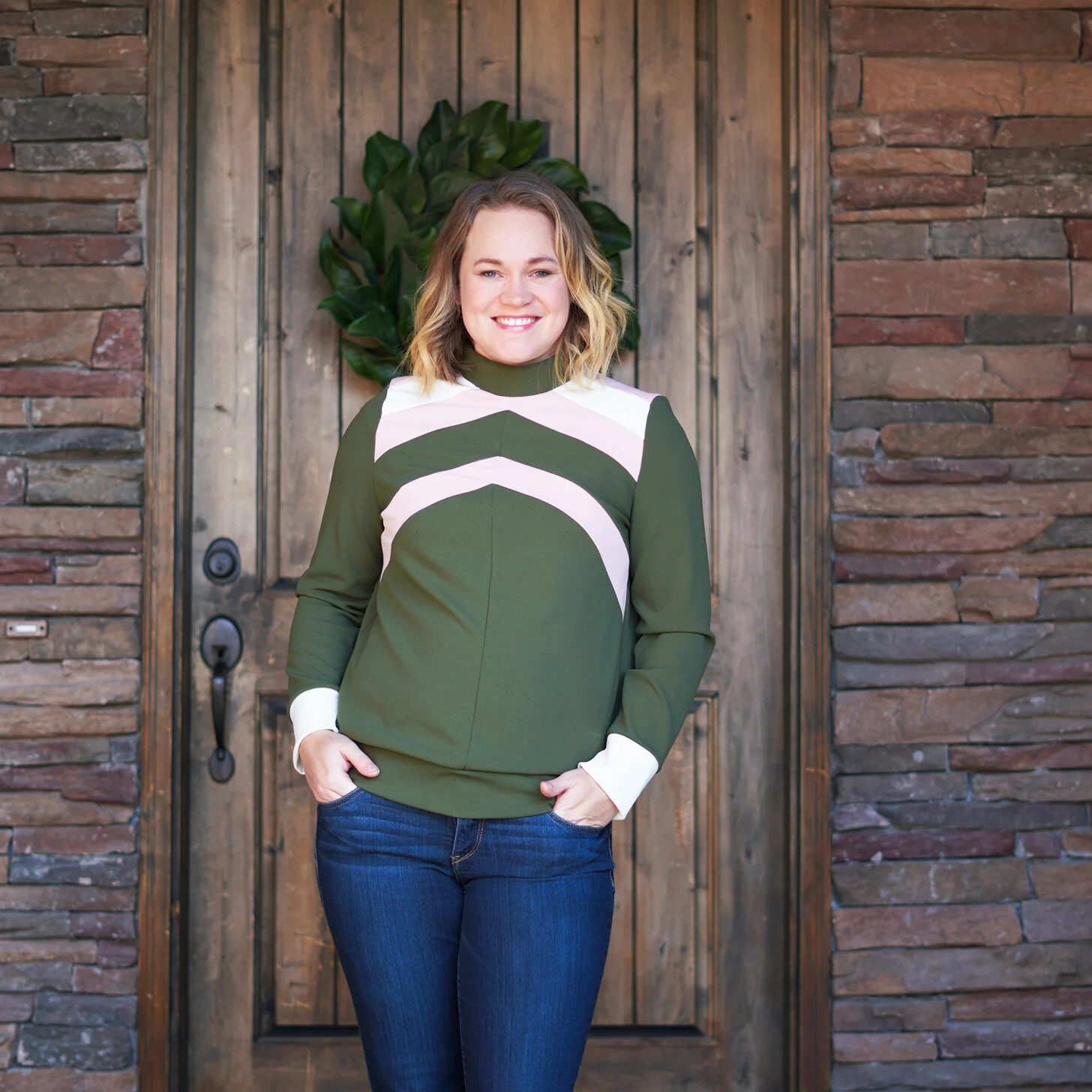 Structured Color Block Sweater (Burda 09/2016 #124)