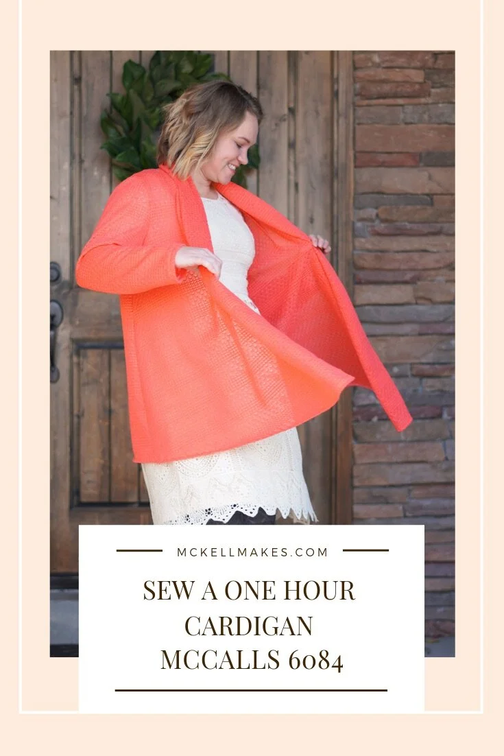 McCall's 6084 One Hour Cardigan