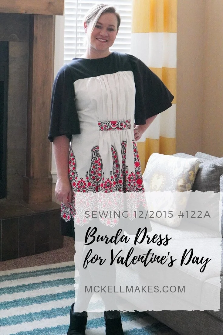Burda Frills Dress 12/2015 #122a