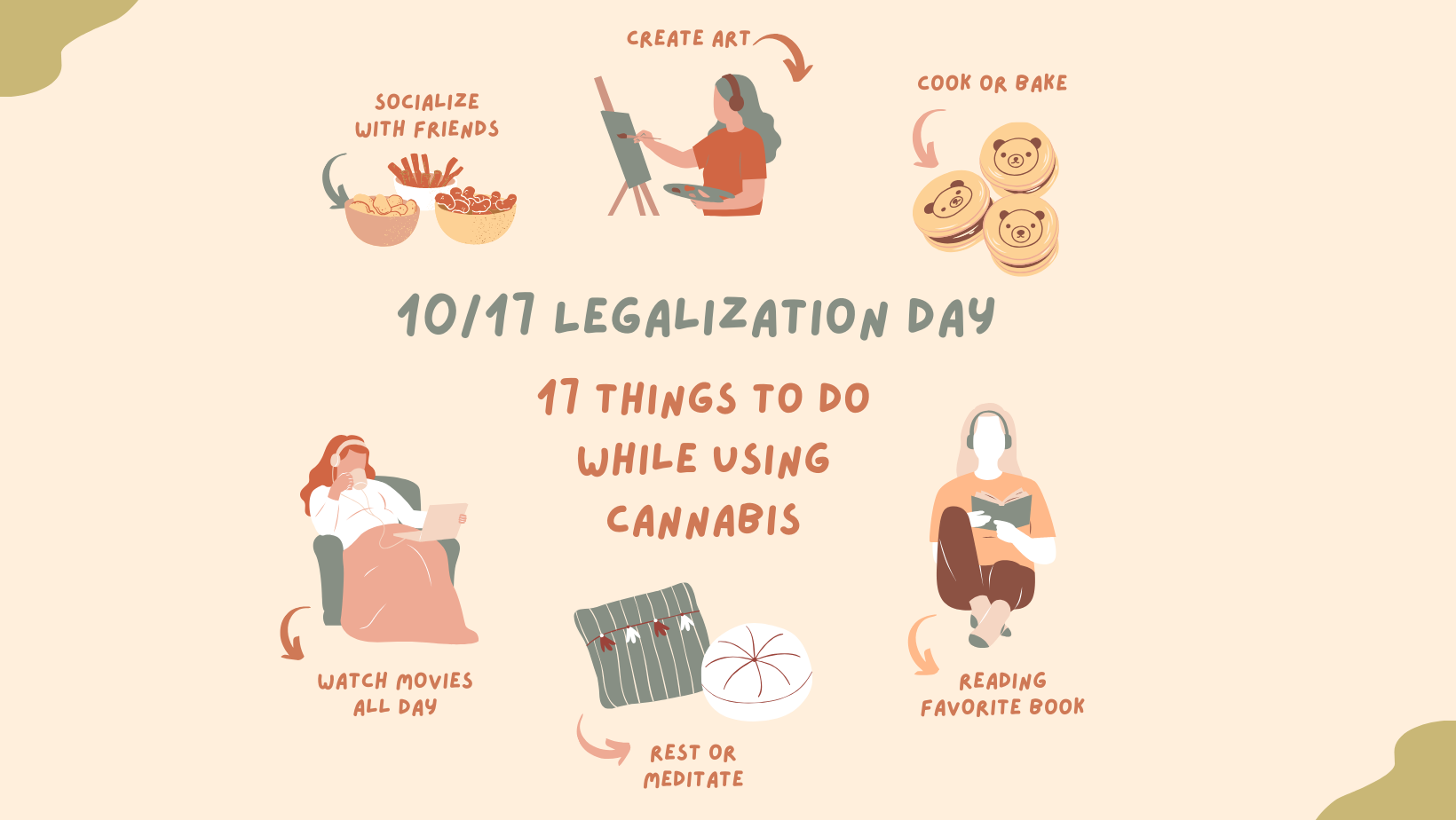 Cannabis Legalization: 17 Things To Do While Using Cannabis — SOMA Leaf