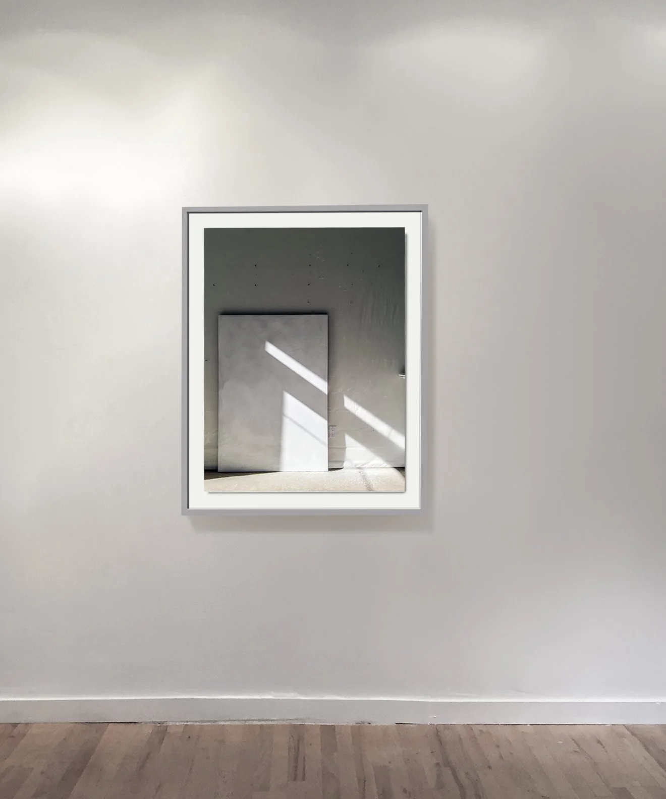 GALLERY VIEW, "Sized Linen lit by Morning Sun Light", 36 x 48 in. 91.44 x 121.92 cm. Archival Pigment Print,  David Haxton, 2018.  L1_01135